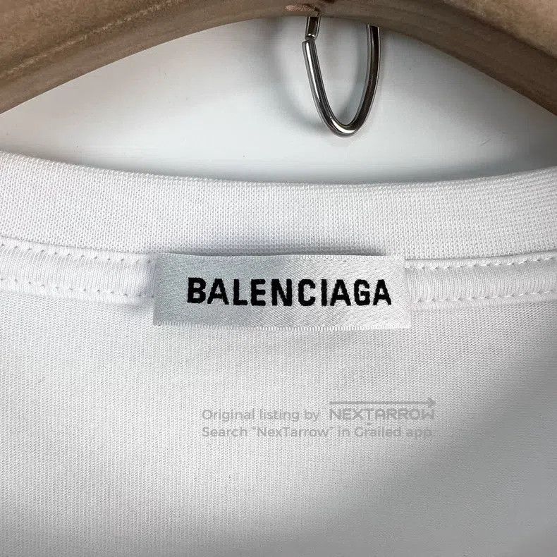 Balenciaga Balenciaga Logo letter print round neck T-shirt Size US L / EU 52-54 / 3 - 4 Thumbnail
