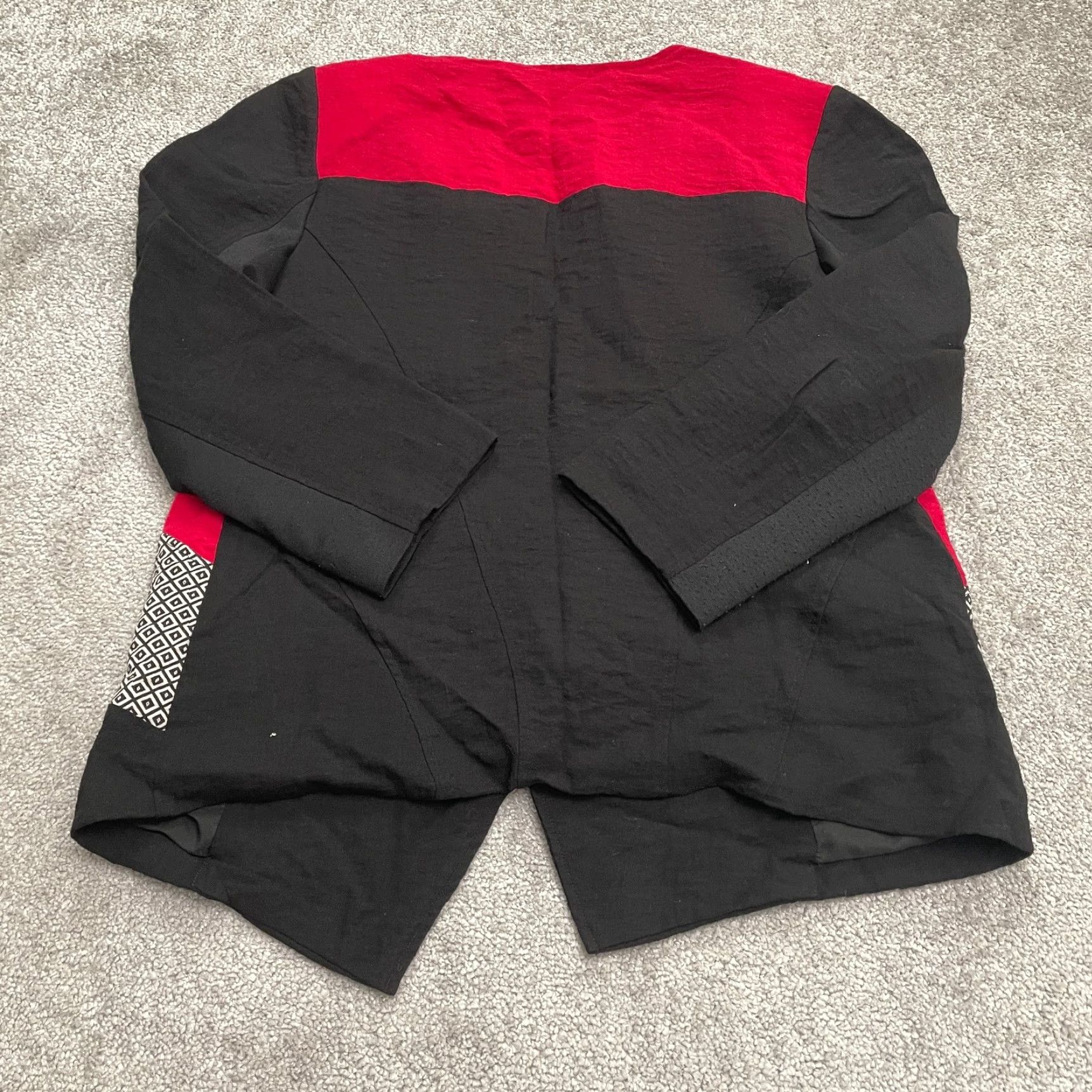 Vintage Chico's Blazer Shirt Womens 8 Black Sequin Lined Short Jacket Vintage No Size M / US 6-8 / IT 42-44 - 2 Thumbnail
