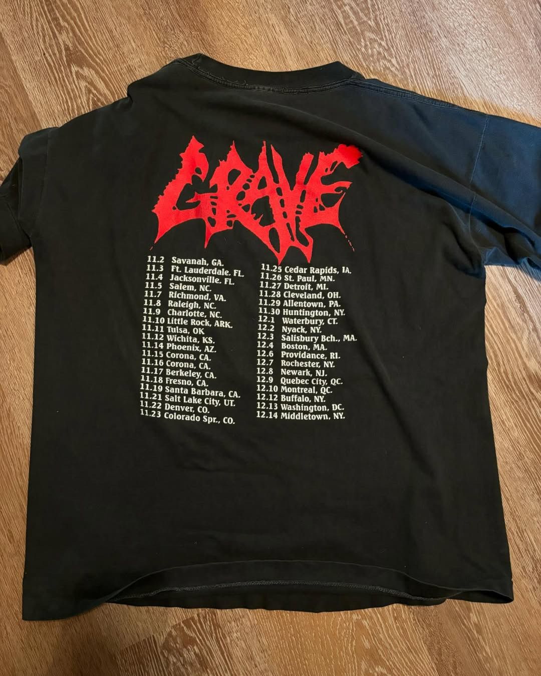 Vintage Vintage 90s Grave - And Here i Die… Size US XL / EU 56 / 4 - 3 Thumbnail