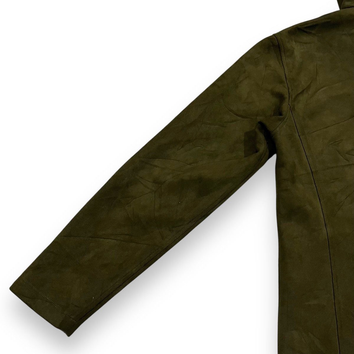Japanese Brand 🇯🇵 NICOLE SELECTION FAUX SUEDE ZIPPED UP JACKET HOODIE Size US L / EU 52-54 / 3 - 9 Thumbnail