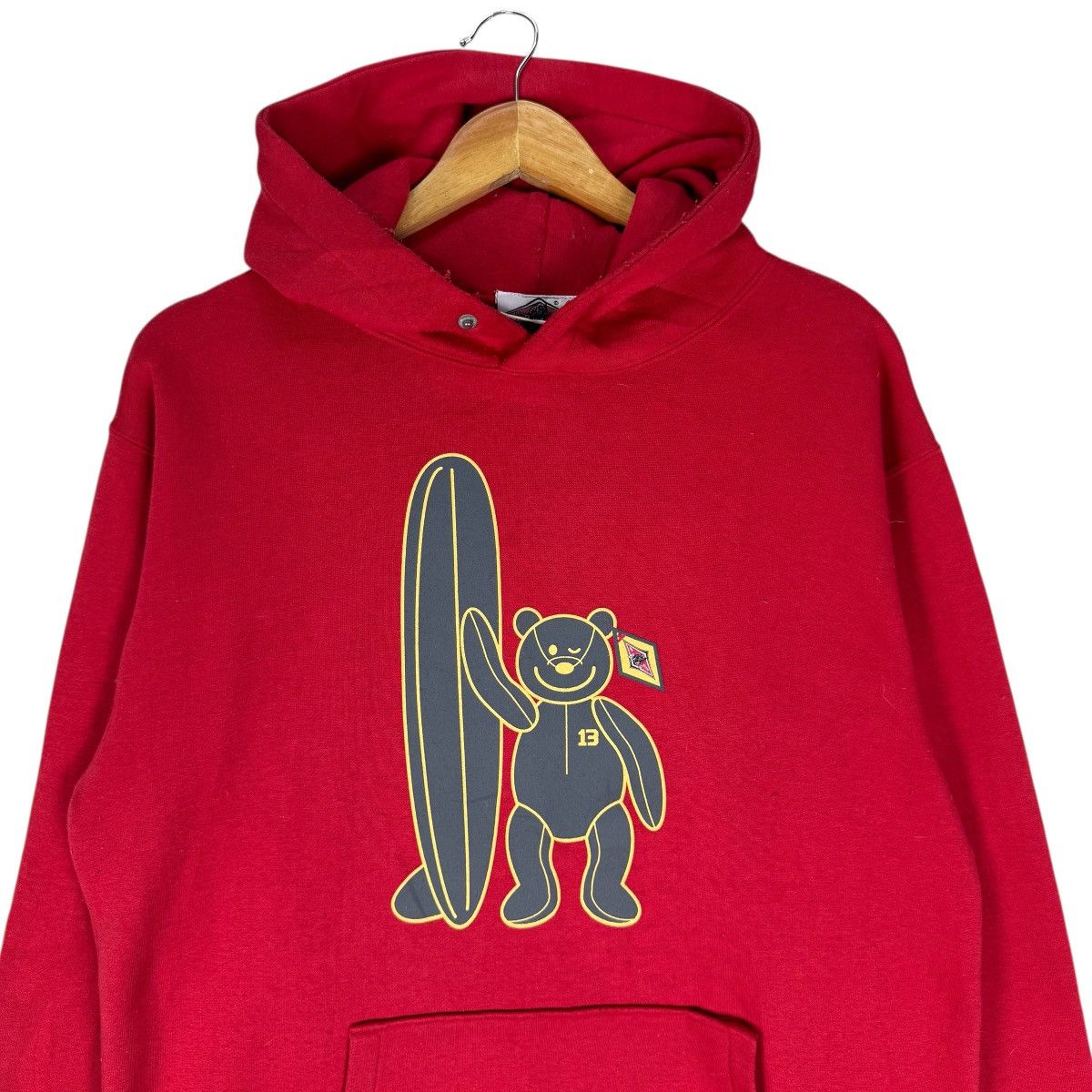 Vintage 🌟BEAR HOODIE SURF BOARD HAWAII SWEATSHIRTS Size US L / EU 52-54 / 3 - 3 Thumbnail