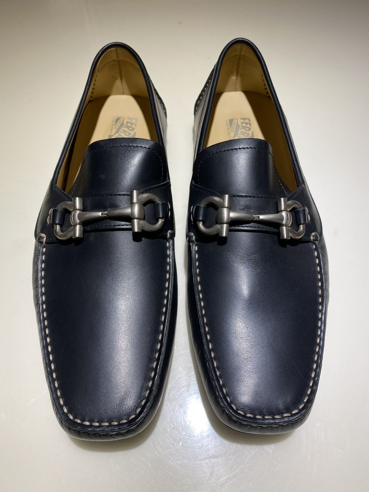 Salvatore Ferragamo Salvatore Ferragamo Parigi Leather Loafers 9.5 Size US 9.5 / EU 42-43 - 3 Thumbnail