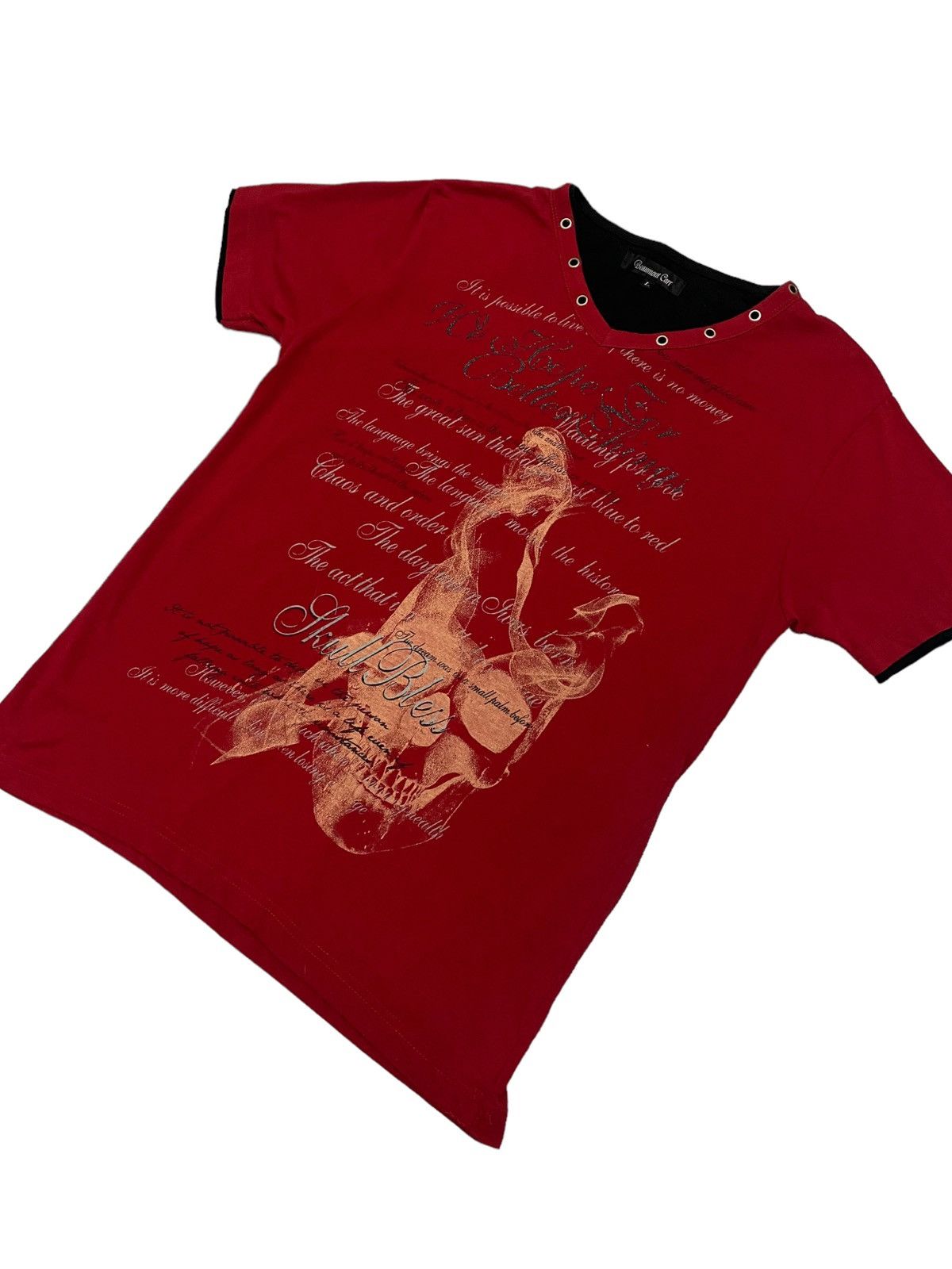 Japanese Brand Beaumont Carr Japan Wording Quotes Skull Bless Size US S / EU 44-46 / 1 - 2 Thumbnail