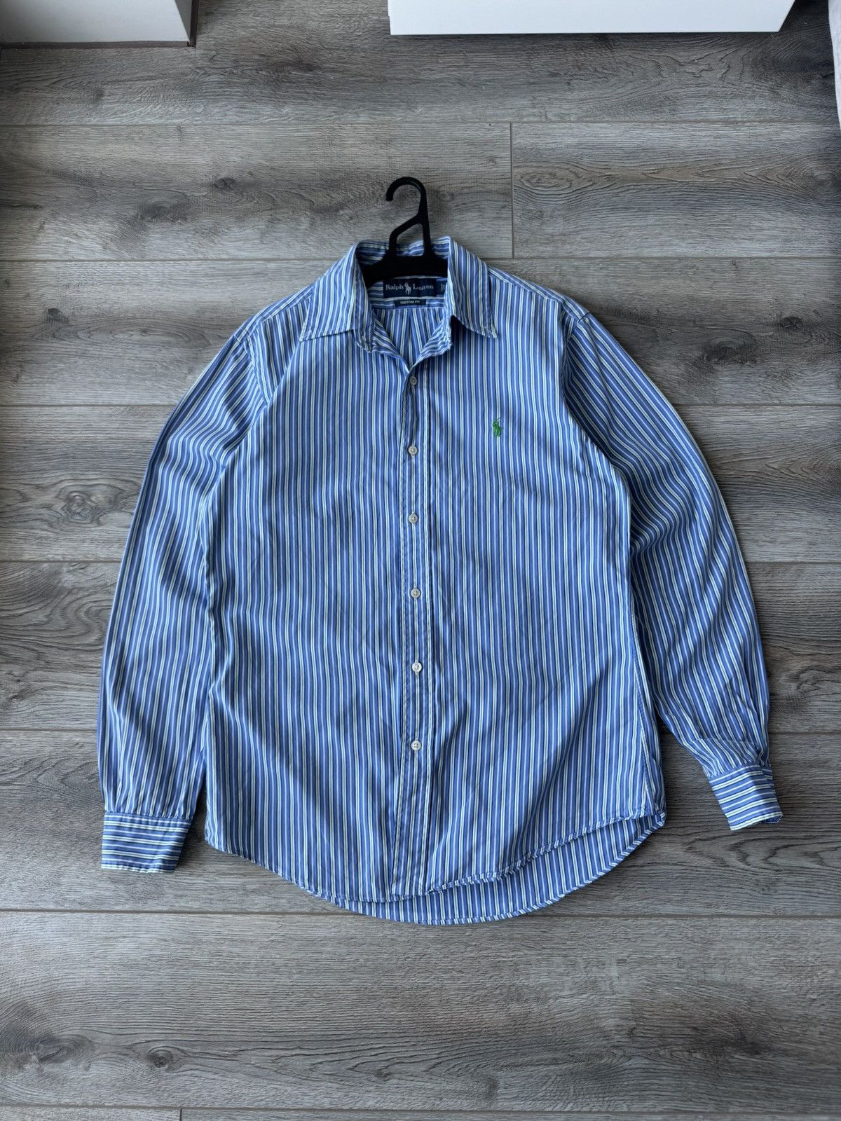 Polo Ralph Lauren Vintage Polo Ralph Lauren Stripped Long Sleeve Men's Shirt Size US S / EU 44-46 / 1 - 1 Thumbnail