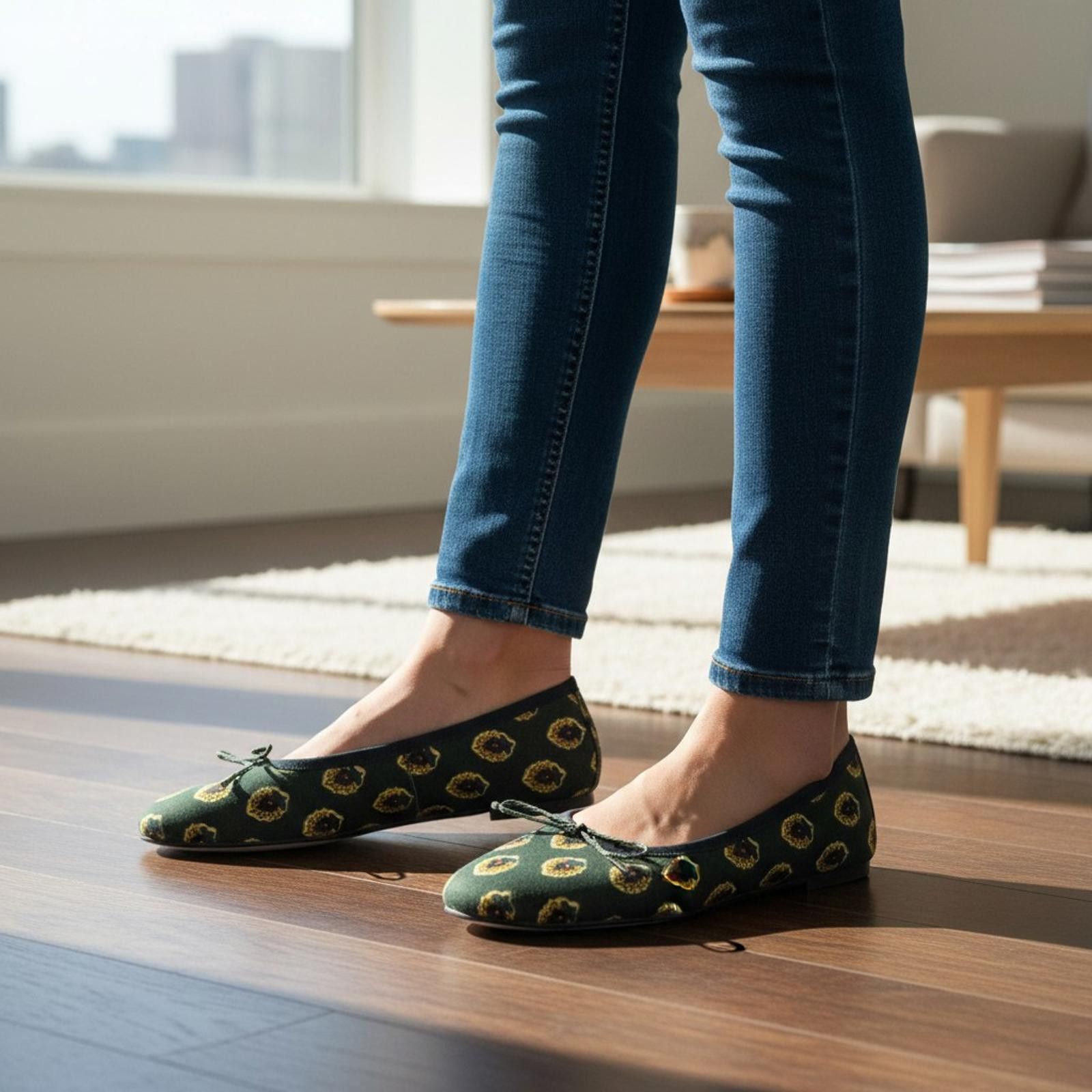 Other Paul Mayer Country Provencale Fabric Ballet Flat Size 8 NIB Size US 8 / IT 38 - 1 Thumbnail