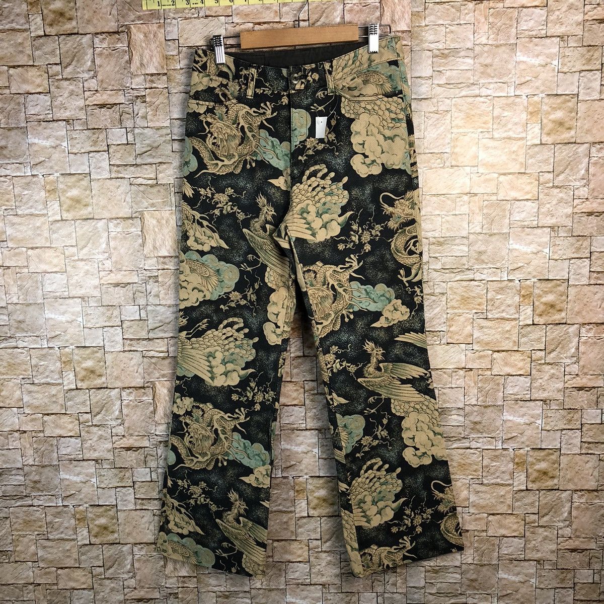 Japanese Brand DLL Bats Club yakuza vtg Dragon rare Pants #A134 Size US 28 / EU 44 - 1 Thumbnail