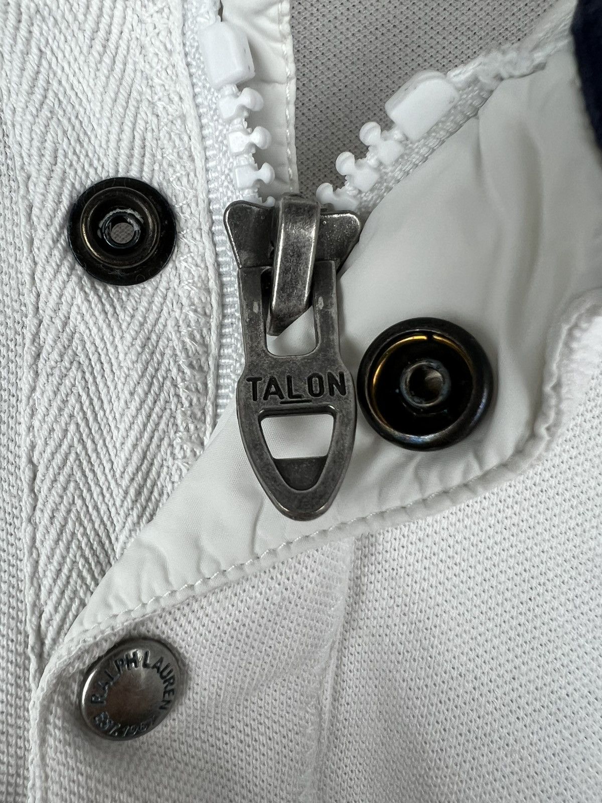 Polo Ralph Lauren × Vintage Rare Polo Ralph Lauren Big Logo Talon Zip Shirt Size US L / EU 52-54 / 3 - 5 Thumbnail
