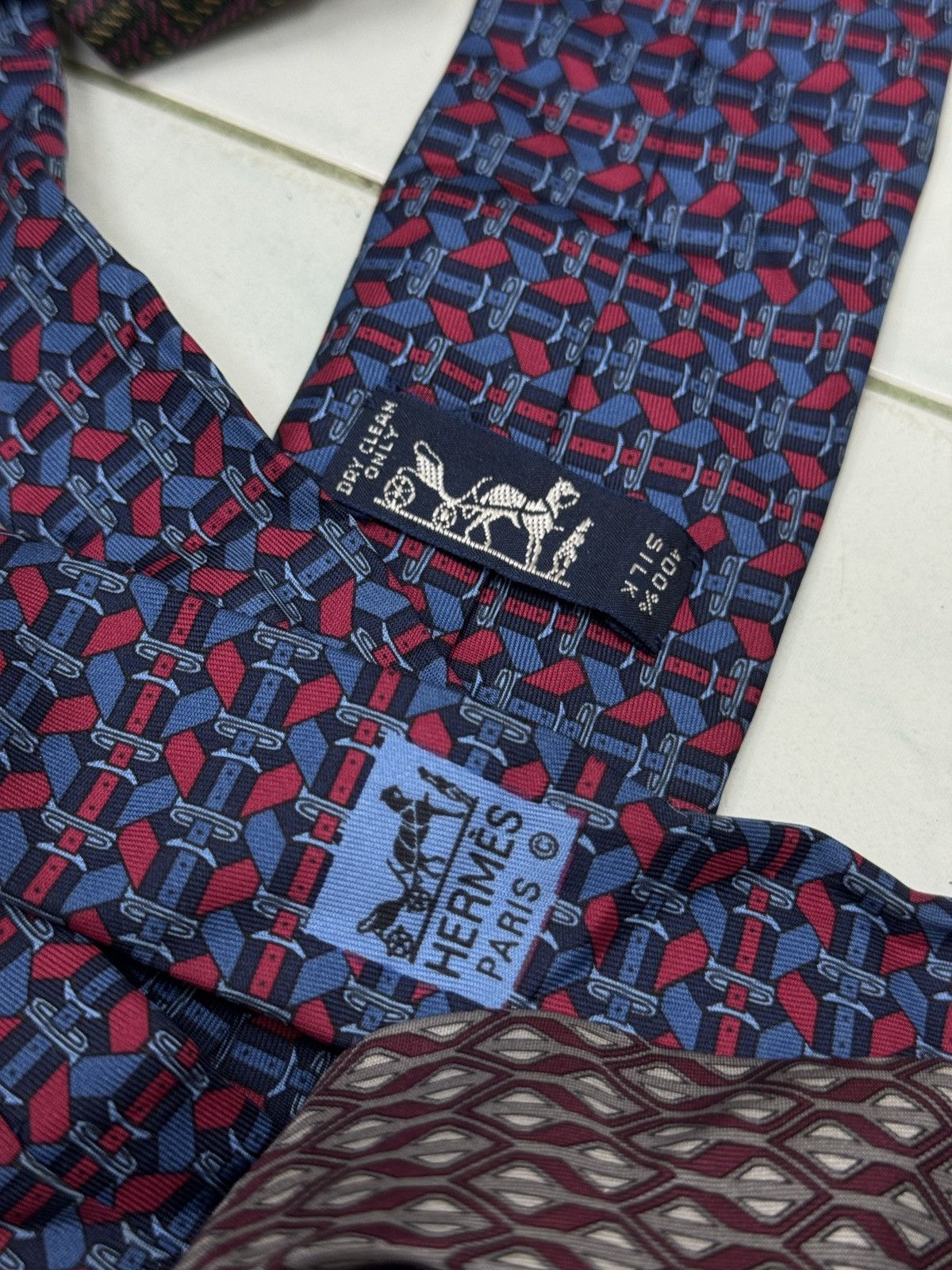 Hermes 🔥🔥🔥ARCHIVE HERMES & CHANEL NECKTIE Size ONE SIZE - 4 Thumbnail