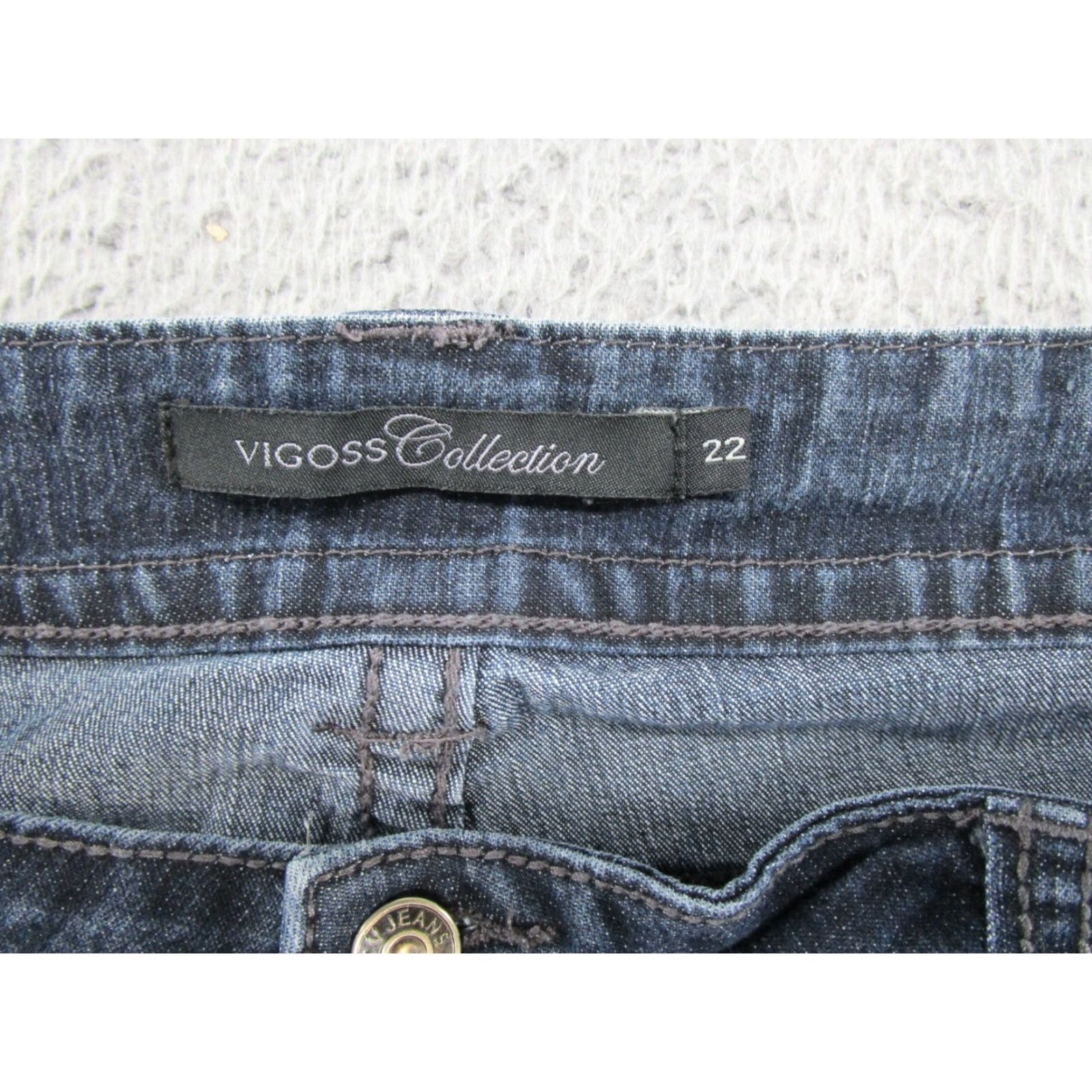 Vintage Vigoss Collection The Legging Super Stretch SkinnyBlue Denim Jeans Size 22 Size 40" / US 18 - 4 Thumbnail
