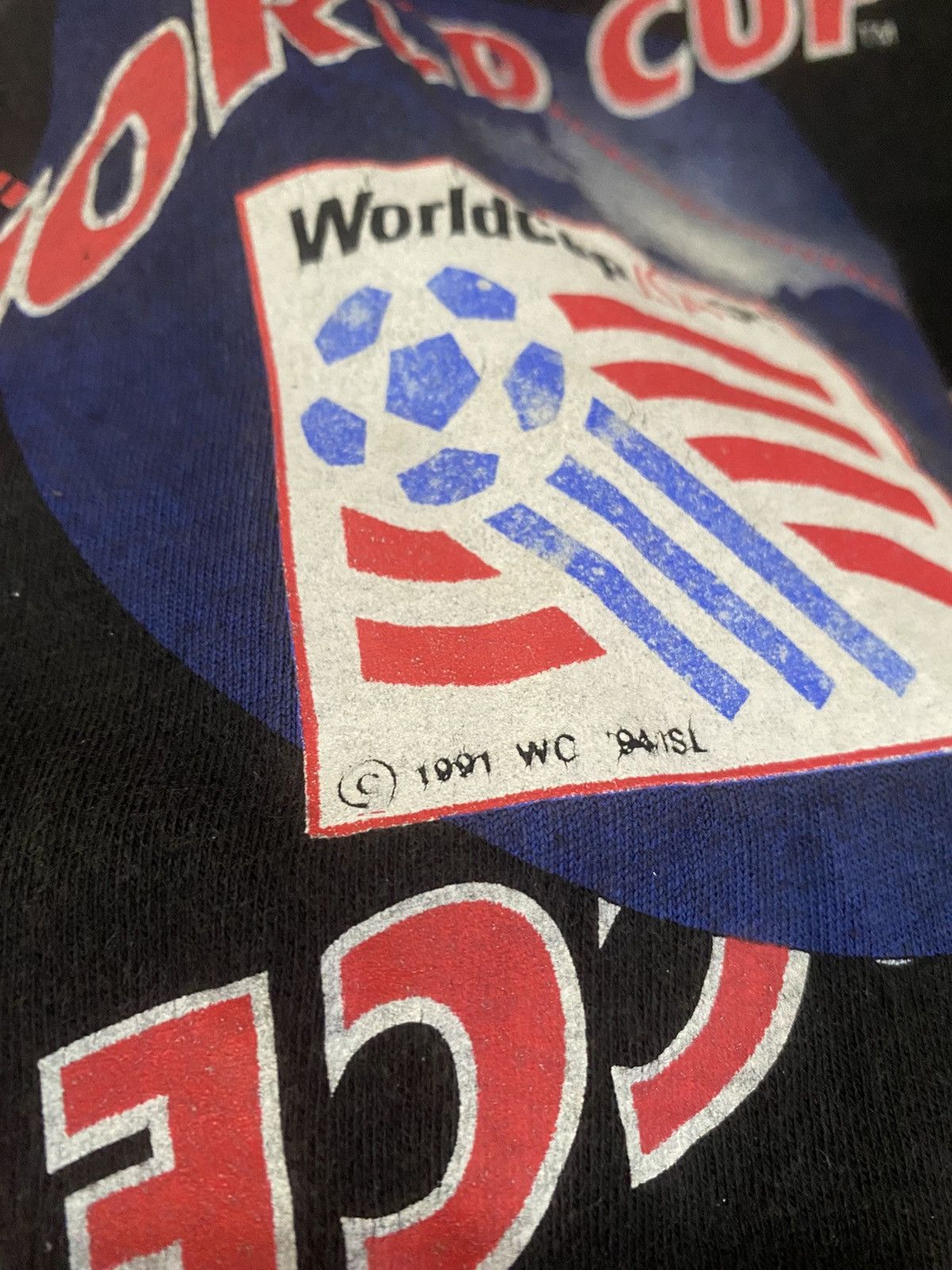 Vintage FIFA World Cup USA Soccer Graphic Tee – Vintage Black Size US XL / EU 56 / 4 - 4 Thumbnail