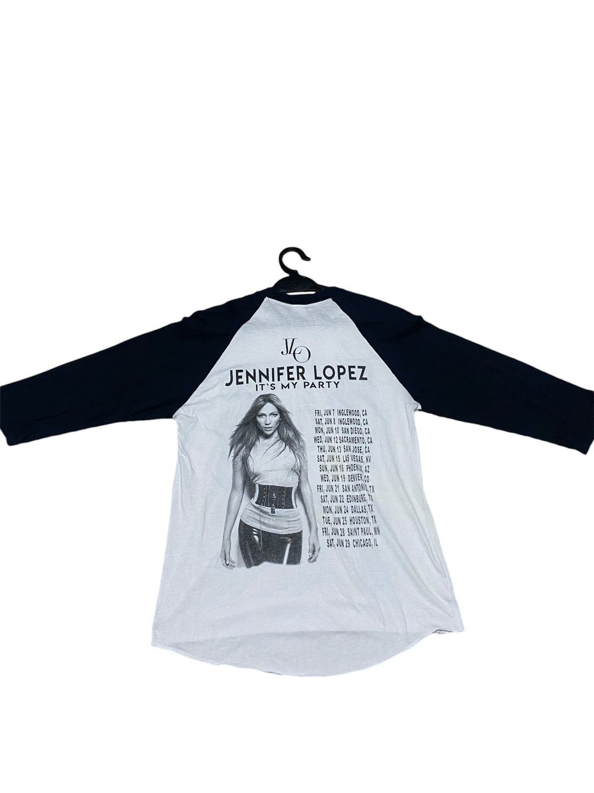 Band Tees J.LO its my party tour raglan black & white Size US S / EU 44-46 / 1 - 2 Thumbnail