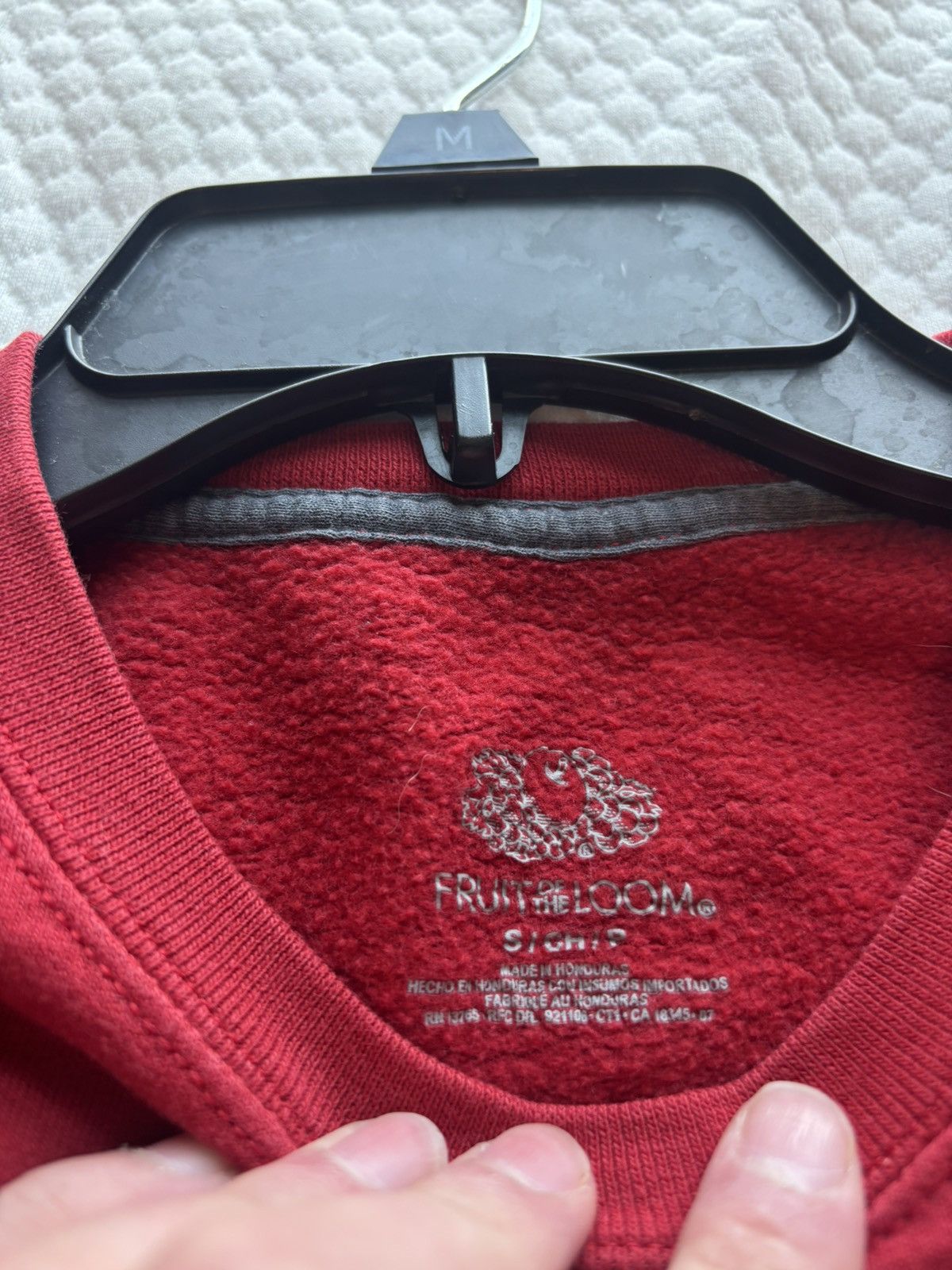 Hanes × Vintage Vintage Red plain hanes crewneck Size US S / EU 44-46 / 1 - 3 Thumbnail