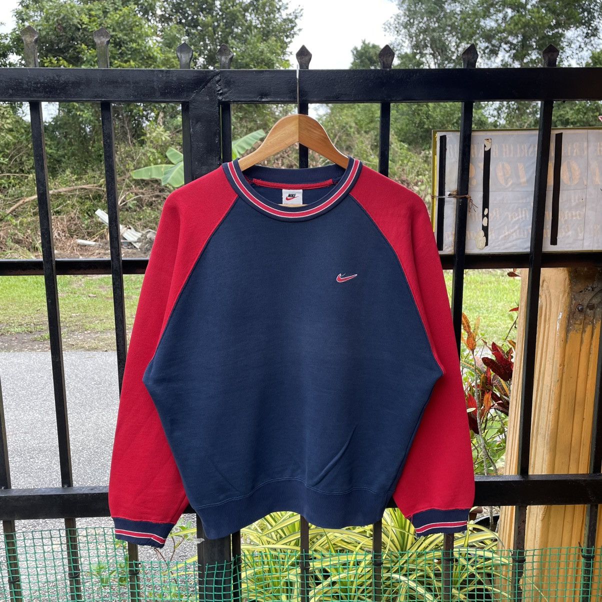 🔥Vintage 90s Nike Mini Swoosh Logo Distress Sweatshirts