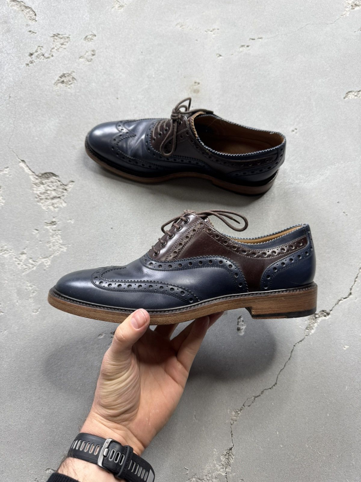 Salvatore Ferragamo Salvatore Ferragamo Strap Oxford Leather Dress Shoes Size US 9 / EU 42 - 1 Thumbnail