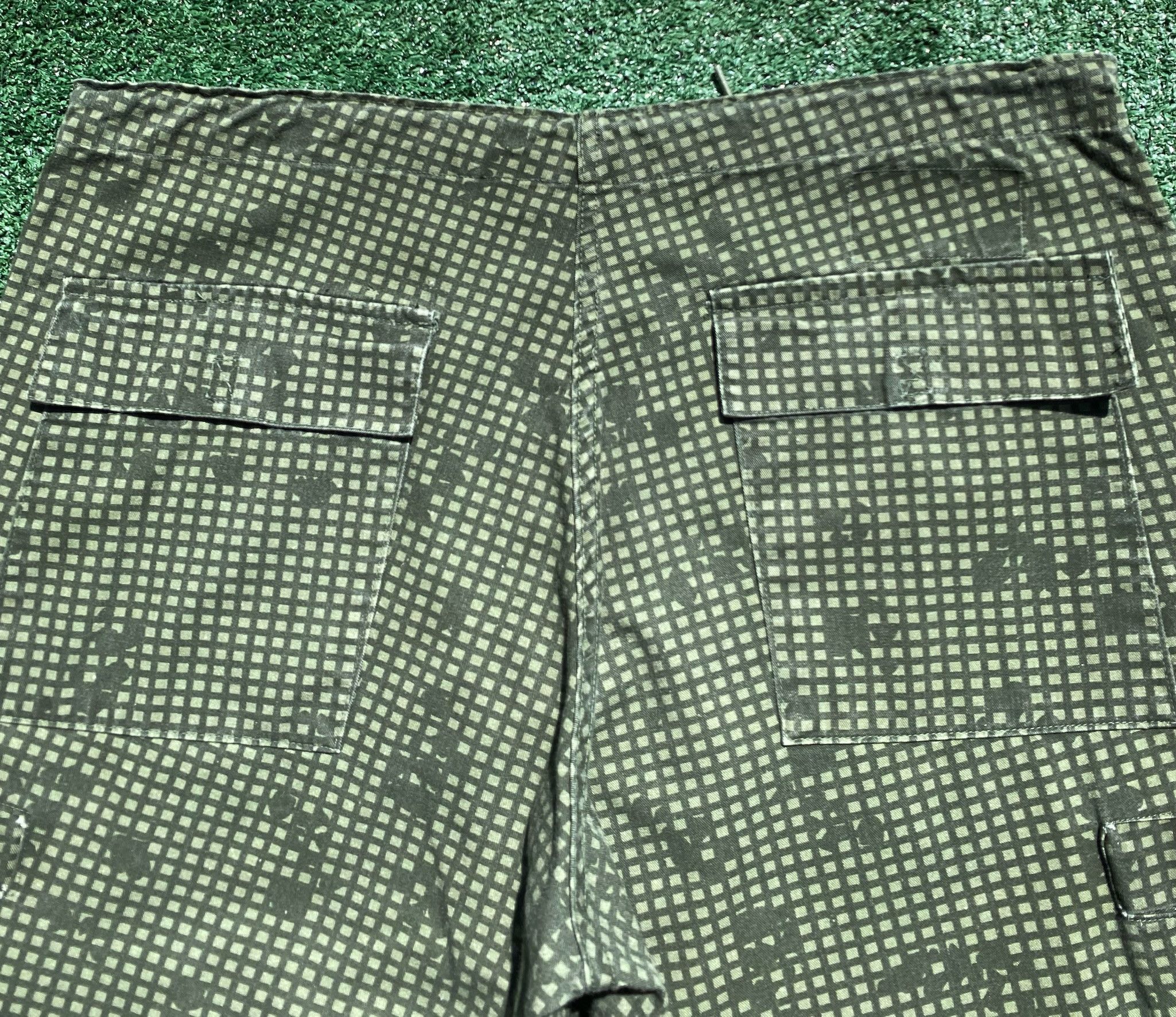 Vintage 1983 Night Desert Camo Camouflage Grid Utility Pants Large Size US 37 - 8 Thumbnail