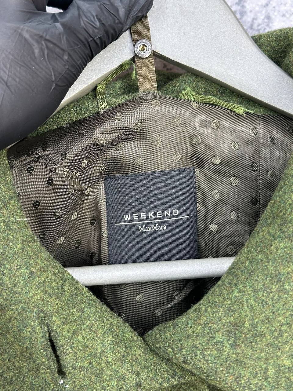 Weekend Max Mara Weekend Max Mara Wool Coat Green Button Front Mid Length Size S / US 4 / IT 40 - 15 Thumbnail