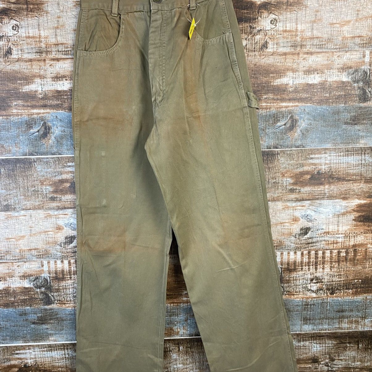 Vintage DL Half Beige cargo vintage Casual Pants #C946 Size 22" - 5 Thumbnail