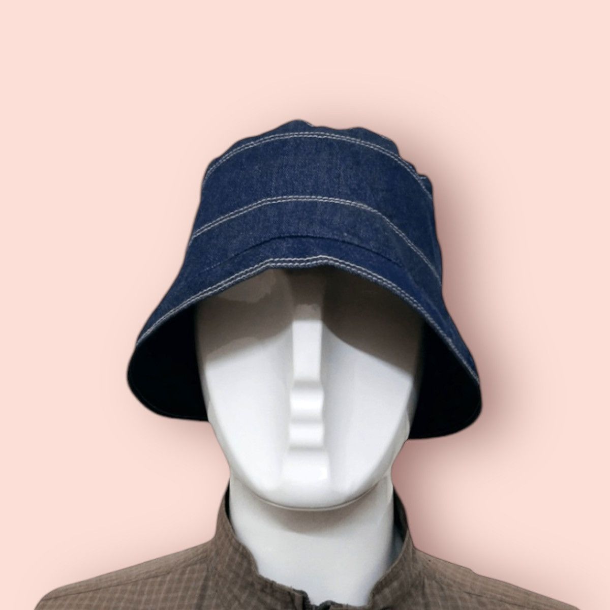 Japanese Brand × Vintage RARE VINTAGE JAPAN DENIM BUCKET HAT Size ONE SIZE - 6 Thumbnail