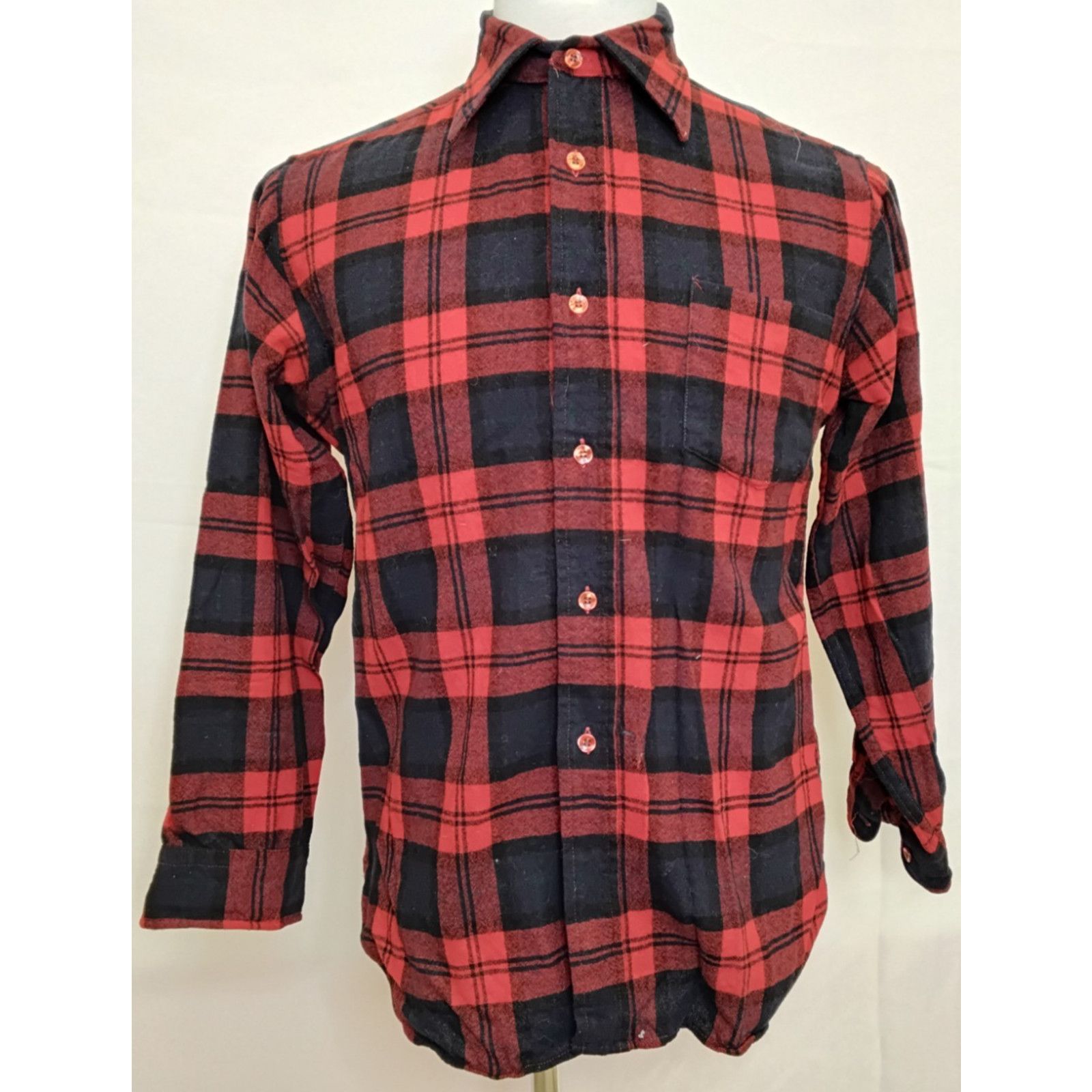 Pendleton Pendleton 100% Wool Flannel Shirt Men's M Red Made in USA Size US M / EU 48-50 / 2 - 2 Thumbnail