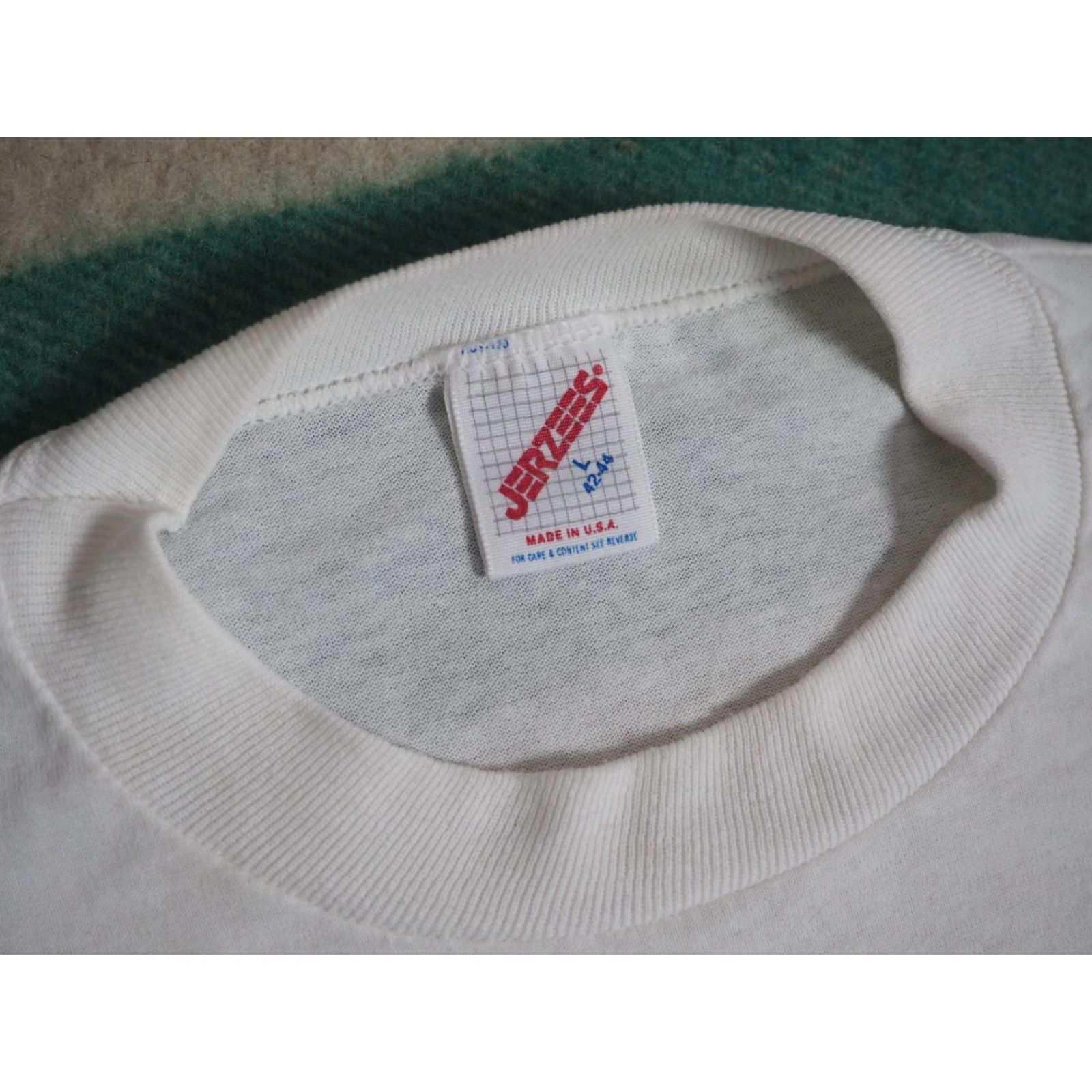 Jerzees VTG 90s Jerzees Florida State Seminoles FSU University White Tee T-Shirt L Mens Short Sleeve Cotton Graphic Tee Decade 1990s Size L Color White Size US L / EU 52-54 / 3 - 4 Thumbnail