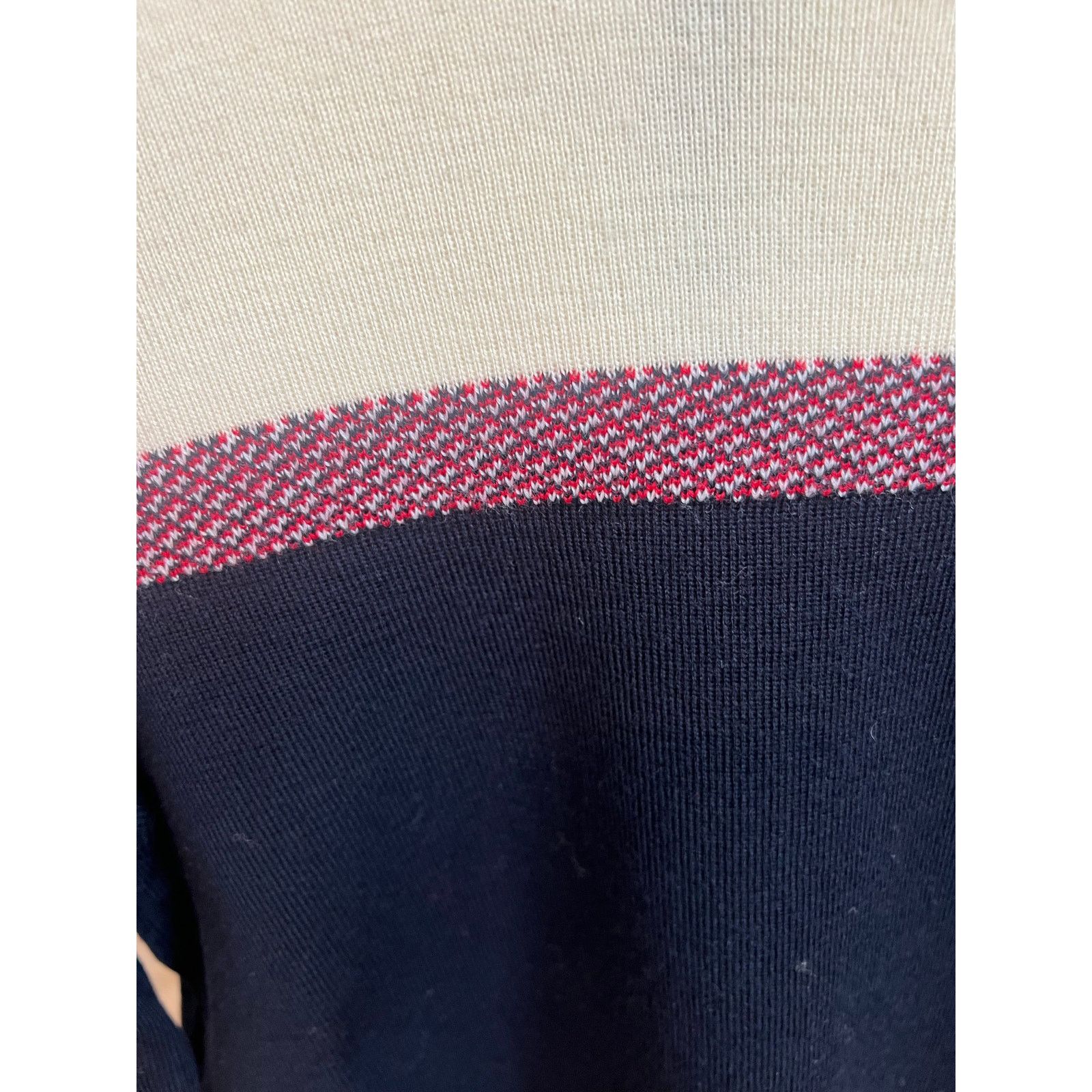 Saint James Saint James L’Atelier Navy Cream Sailor Sweater (Sz S) Size S / US 4 / IT 40 - 3 Thumbnail