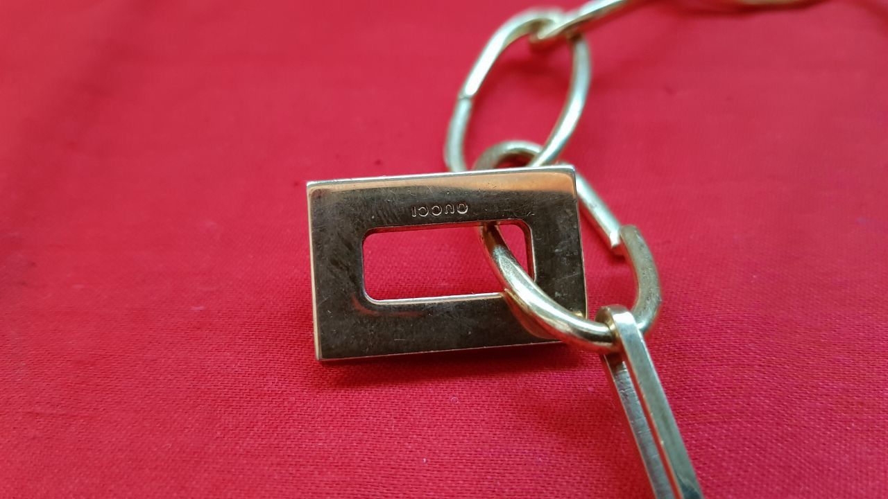 Gucci Vintage Gold-Plated Necklace, 1990s Gucci Style, 38 cm Size ONE SIZE - 4 Thumbnail