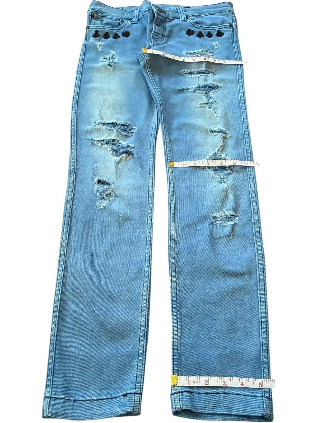 Ksubi Vintage Japanese Brand Embroidered Distressed Jeans Size 30" / US 8 / IT 44 - 8 Thumbnail