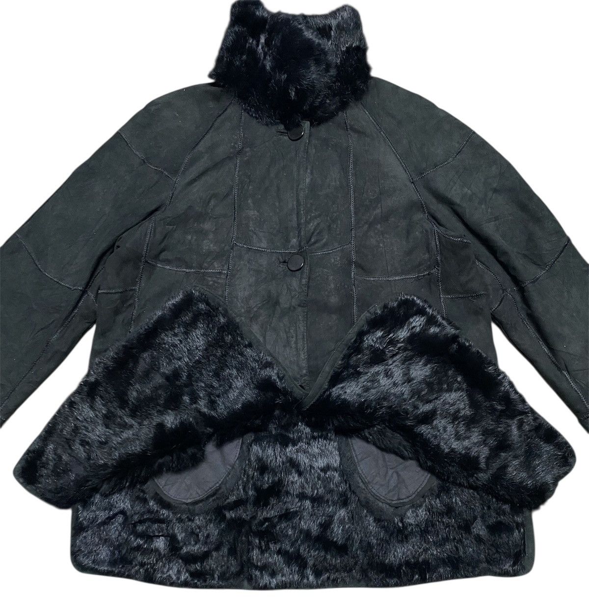 Leather Rare‼️🔥Original Lapin Leather Patchwork Rabbit Coat Jacket Size US M / EU 48-50 / 2 - 7 Thumbnail