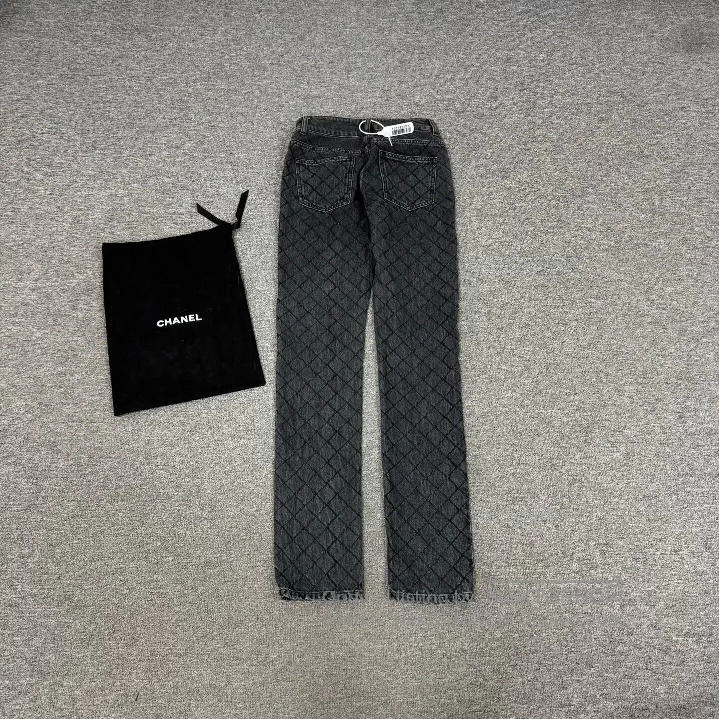 Chanel Chanel size 34 Raster-pattern straight-leg jeans| Size 26" / US 2 / IT 38 - 2 Thumbnail