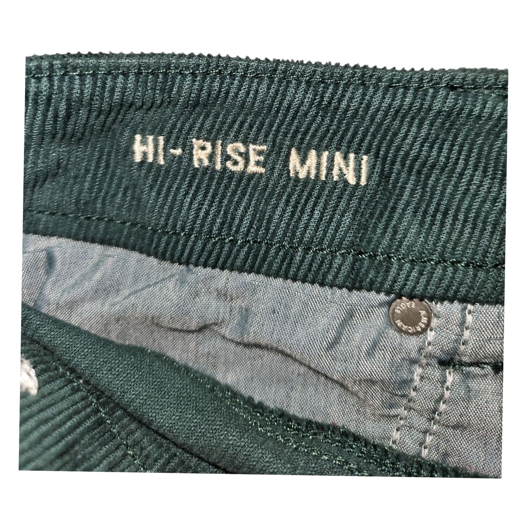 American Eagle Outfitters VINTAGE American Eagle Outfitters Corduroy Skirt Women's 2 High Rise Mini Green Casual Preppy 90s Boys? Size 26" / US 2 / IT 38 - 4 Thumbnail