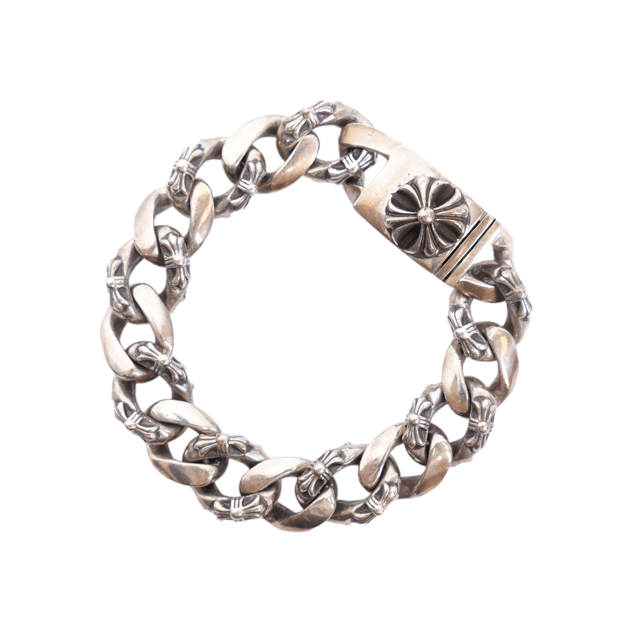 Chrome Hearts Chrome Hearts Cross Link bracelet | Grailed