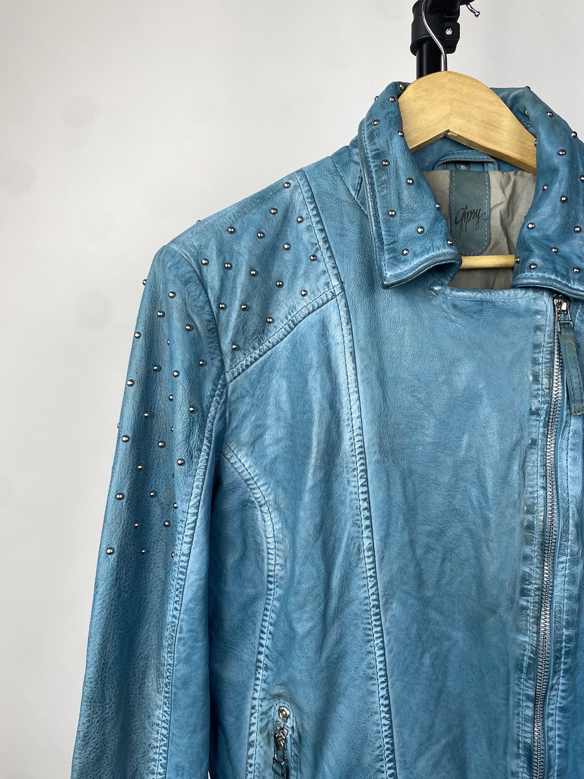 Japanese Brand Vintage Gipsy Japanese Leather Jacket Motorcycle Racing Size XL / US 12-14 / IT 48-50 - 5 Thumbnail