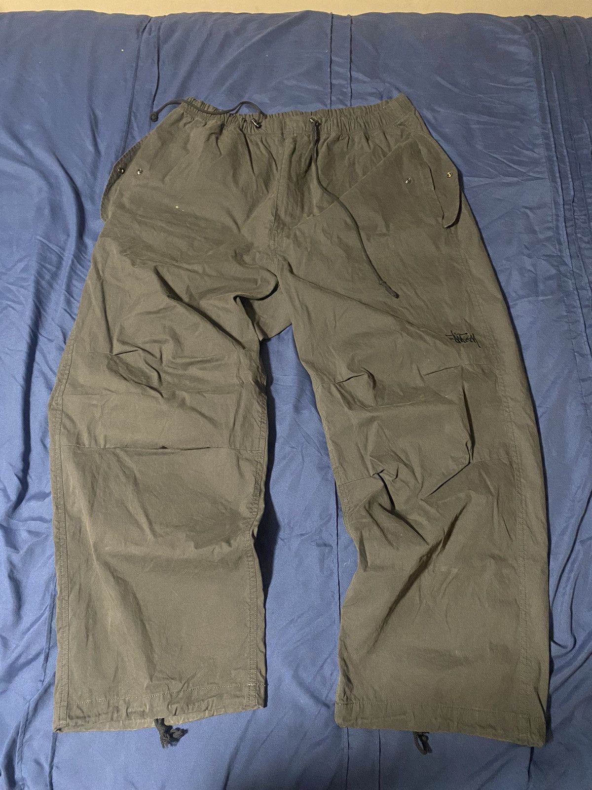 image of Stussy Nyco Over Trousers in Grey, Men's (Size 32)
