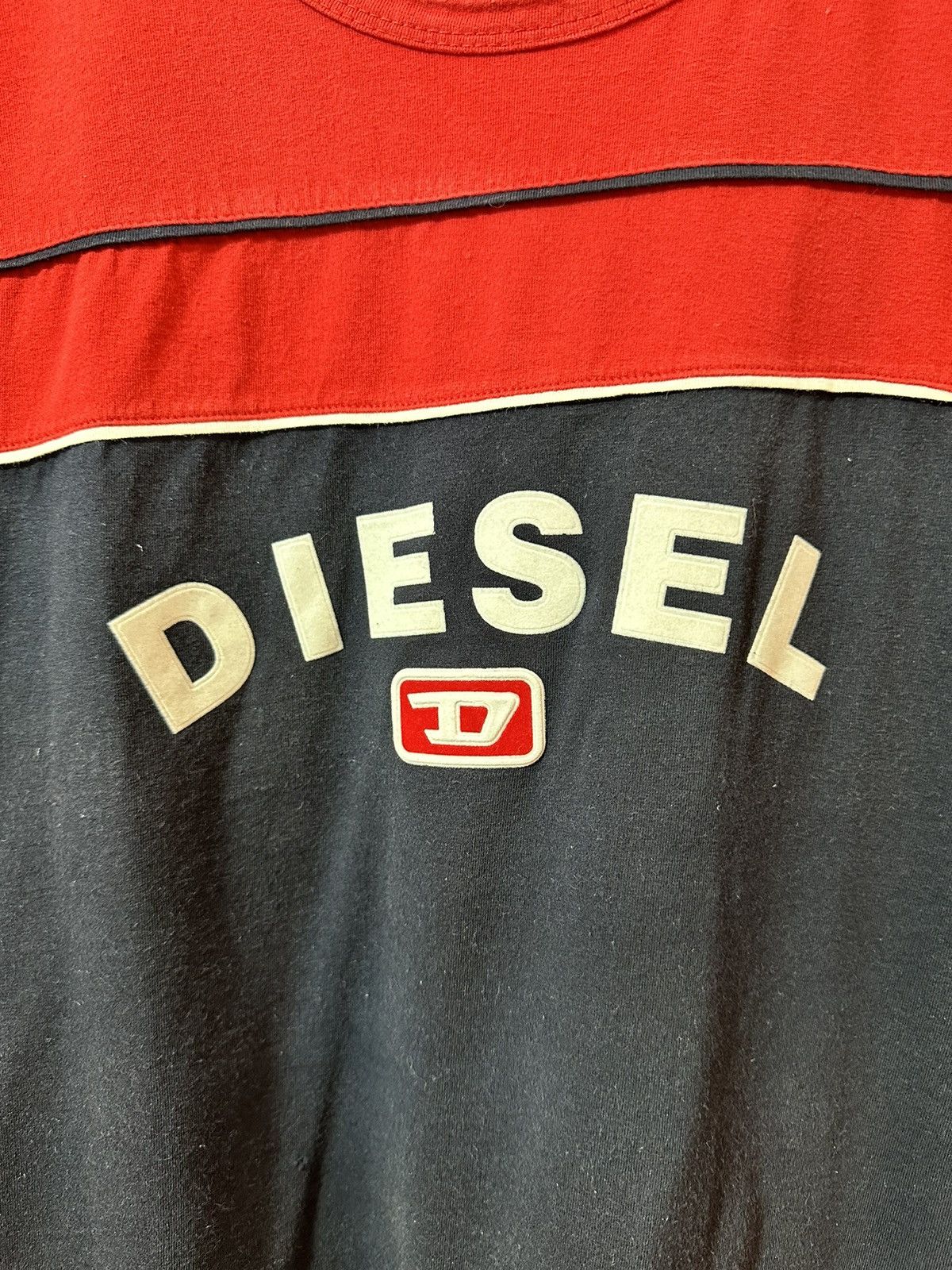 Diesel × Vintage Diesel Vintage Big Logo T Shirt 90s Size US XXL / EU 58 / 5 - 3 Thumbnail