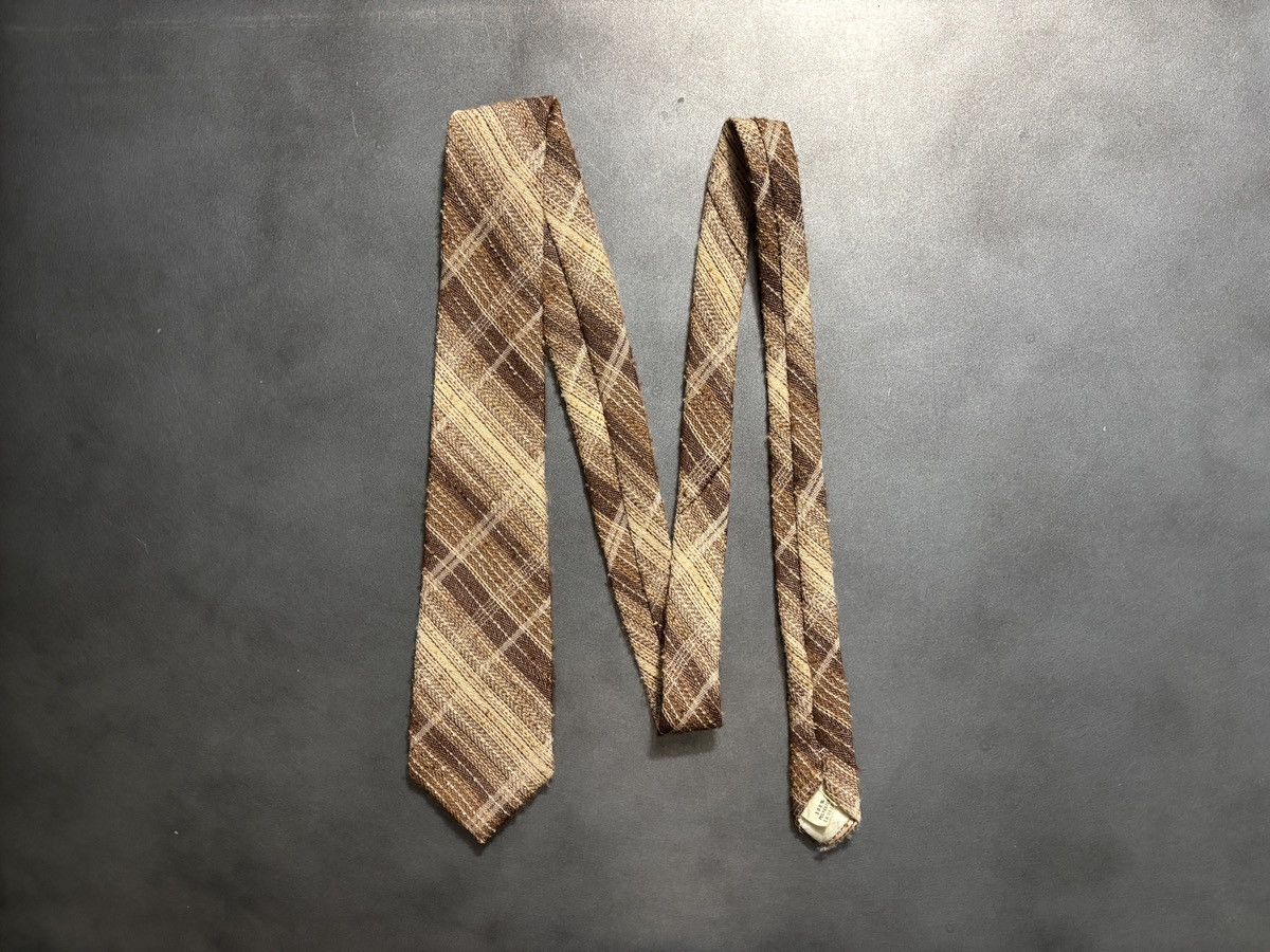 Vintage Vintage Plaid Tie Shaggy Necktie Pattern Stripe 1960s 1970s Size ONE SIZE - 11 Thumbnail
