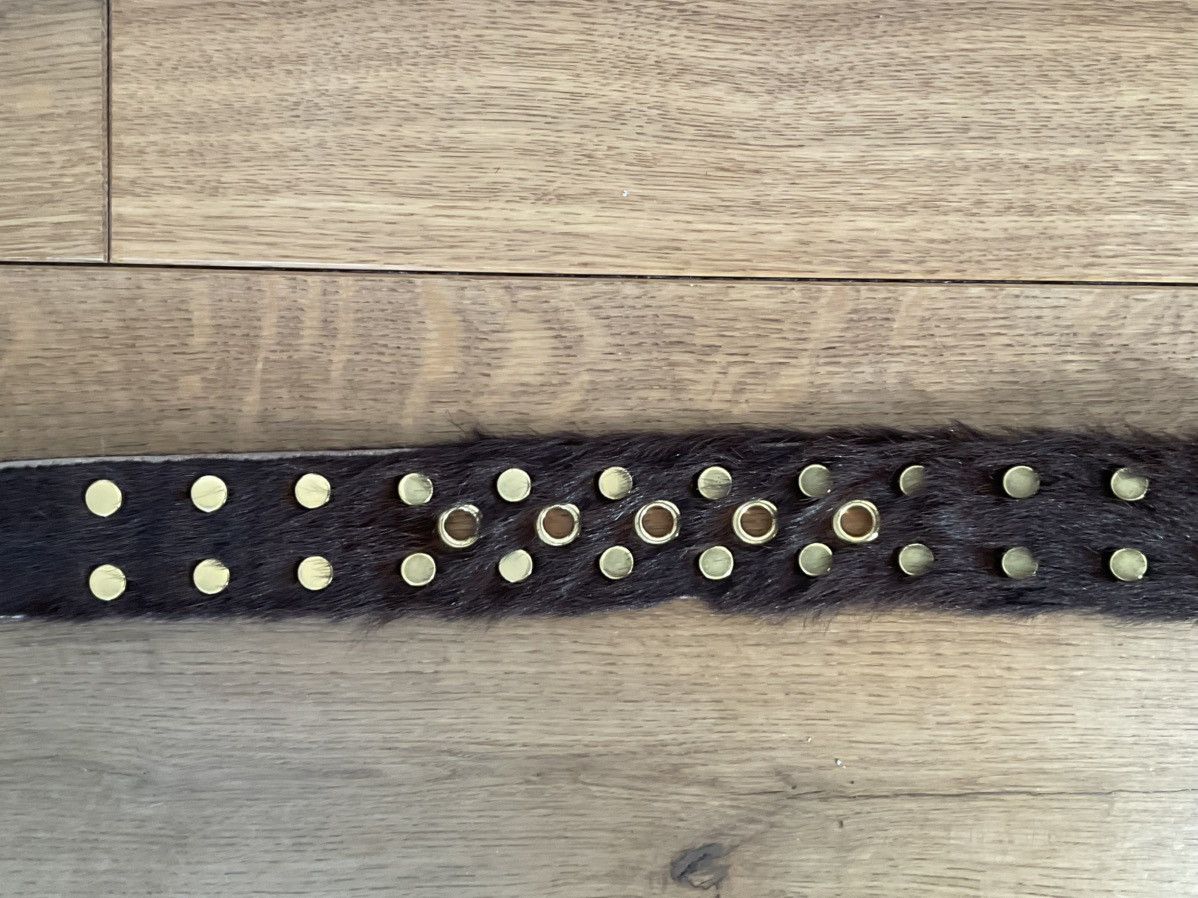 Prada Prada FW17 Ponyhair Belt Brown Size 34 - 2 Thumbnail