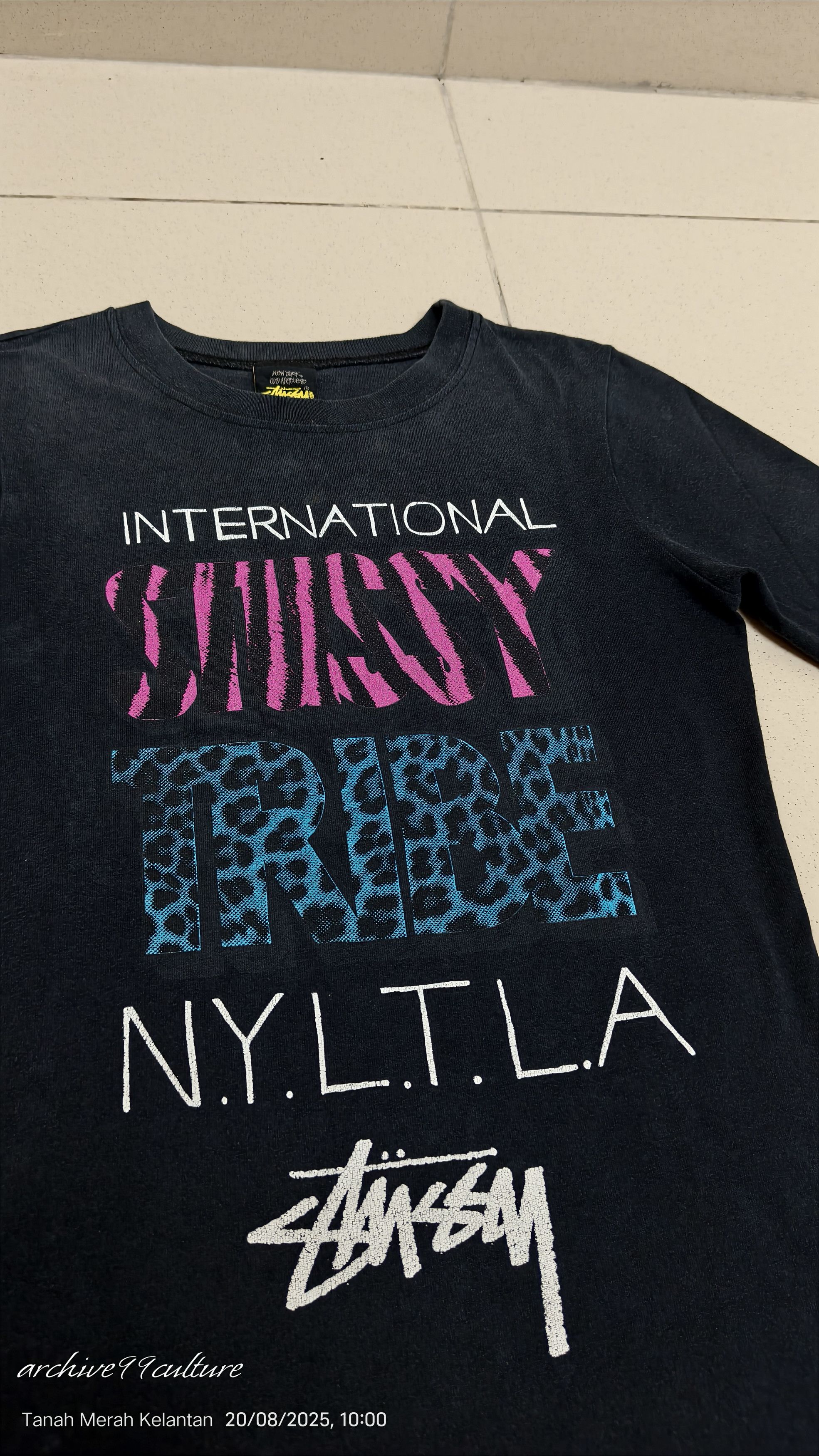 Stussy Vintage women's Stussy Tribe N.Y.T.L.A LS shirt Size S / US 4 / IT 40 - 13 Thumbnail