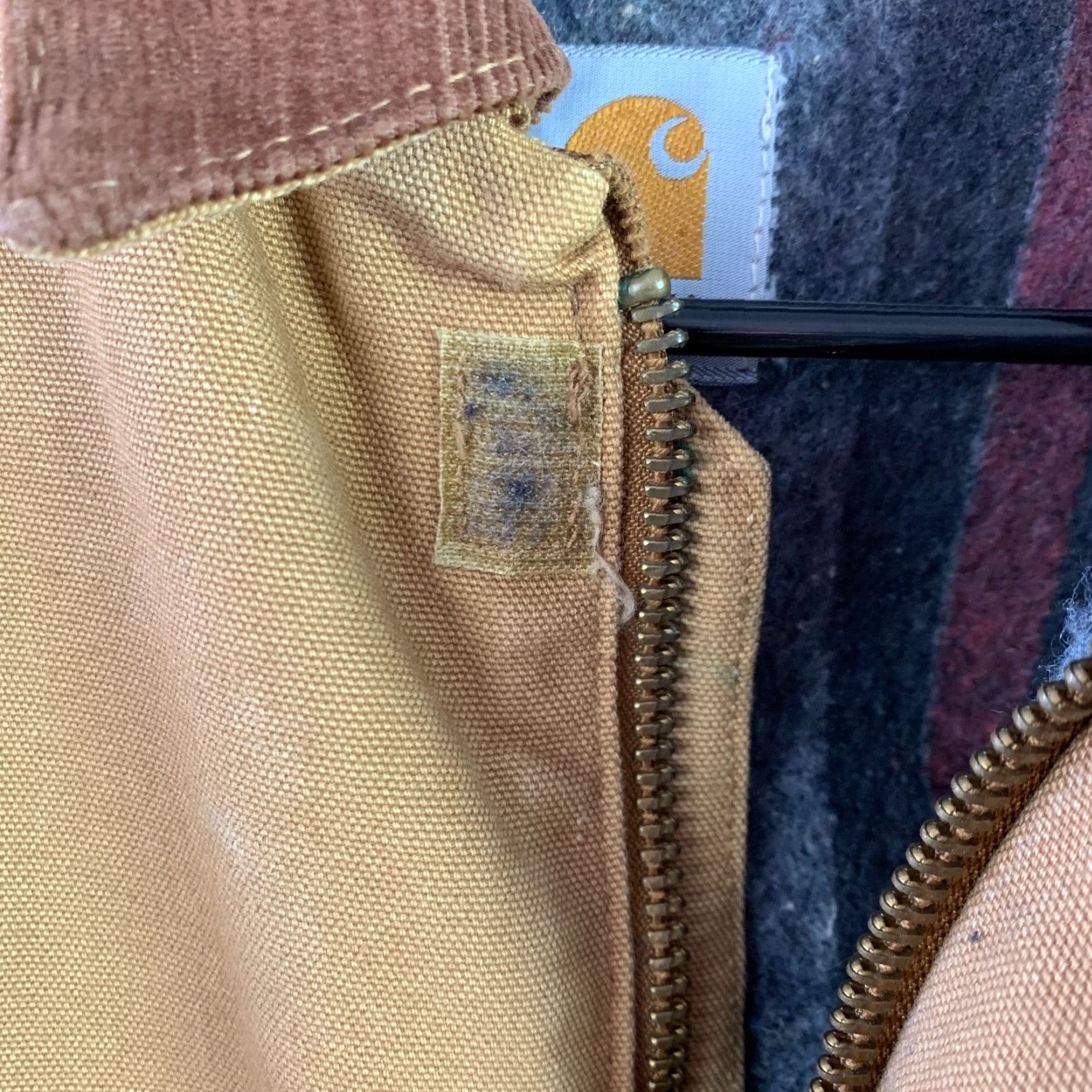 Carhartt VINTAGE Carhartt Jacket Canvas XL Brown Full Zip Lined 24" Chest 31" Length Men Featured Basics Conservative Coat Size US XL / EU 56 / 4 - 5 Thumbnail