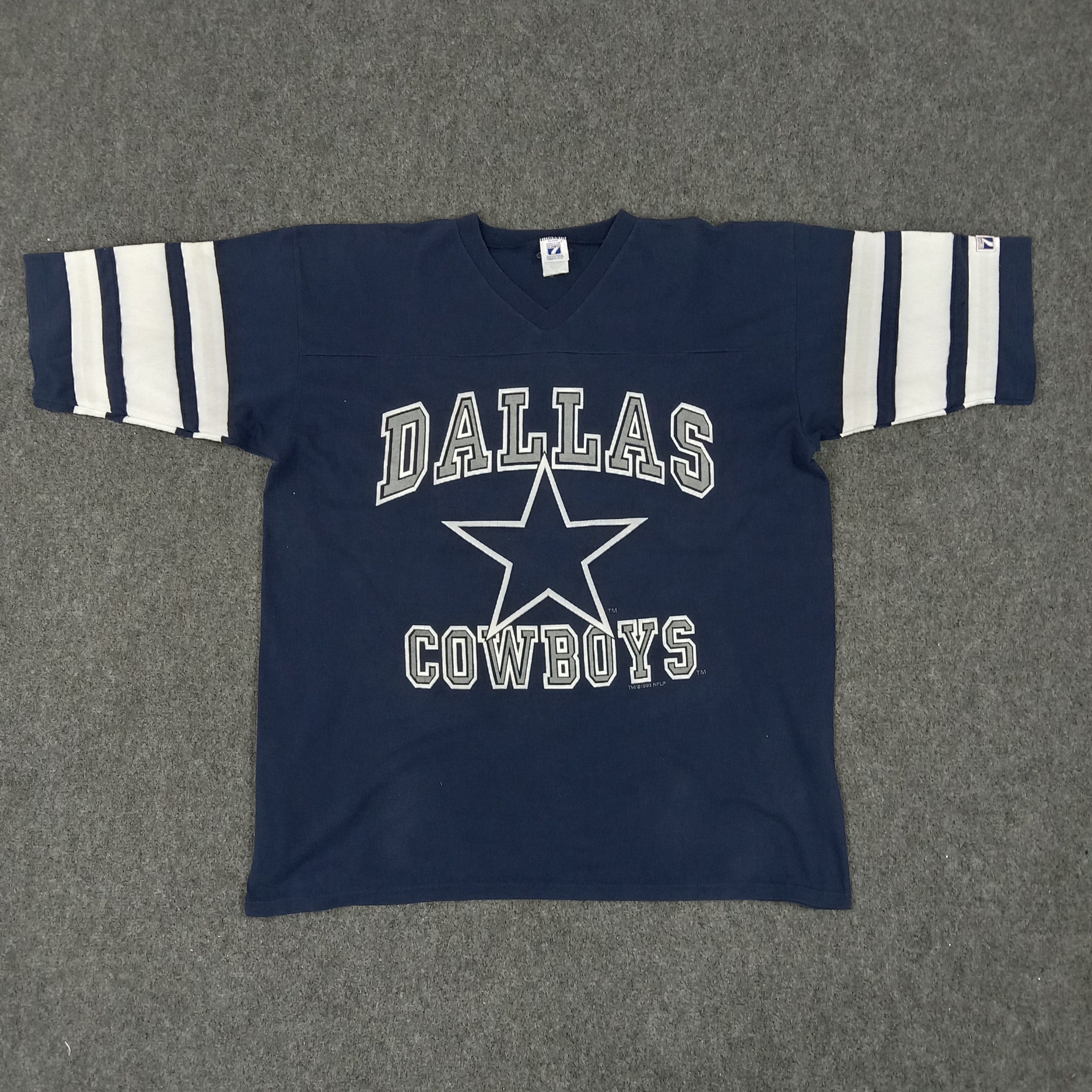 Logo 7 × NFL × Vintage Vintage 90's Dallas Cowboys American Football Team Tshirt Size US XXL / EU 58 / 5 - 1 Thumbnail