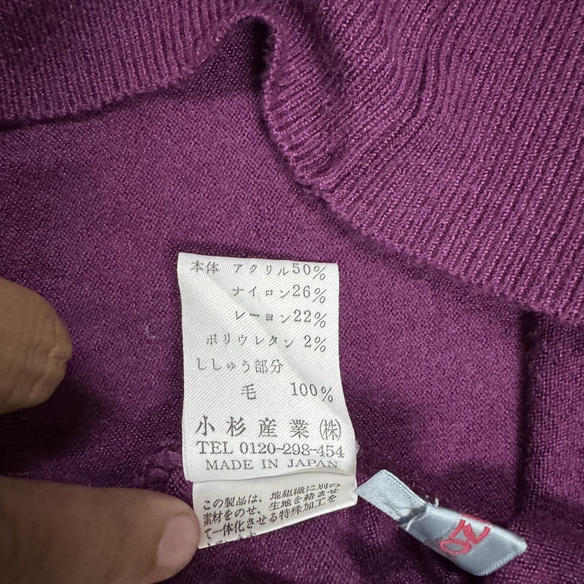 Kenzo Vtg🔥Kenzo High Neck Jumper Mohair Flowers Embossed Knitwear Size US M / EU 48-50 / 2 - 14 Thumbnail