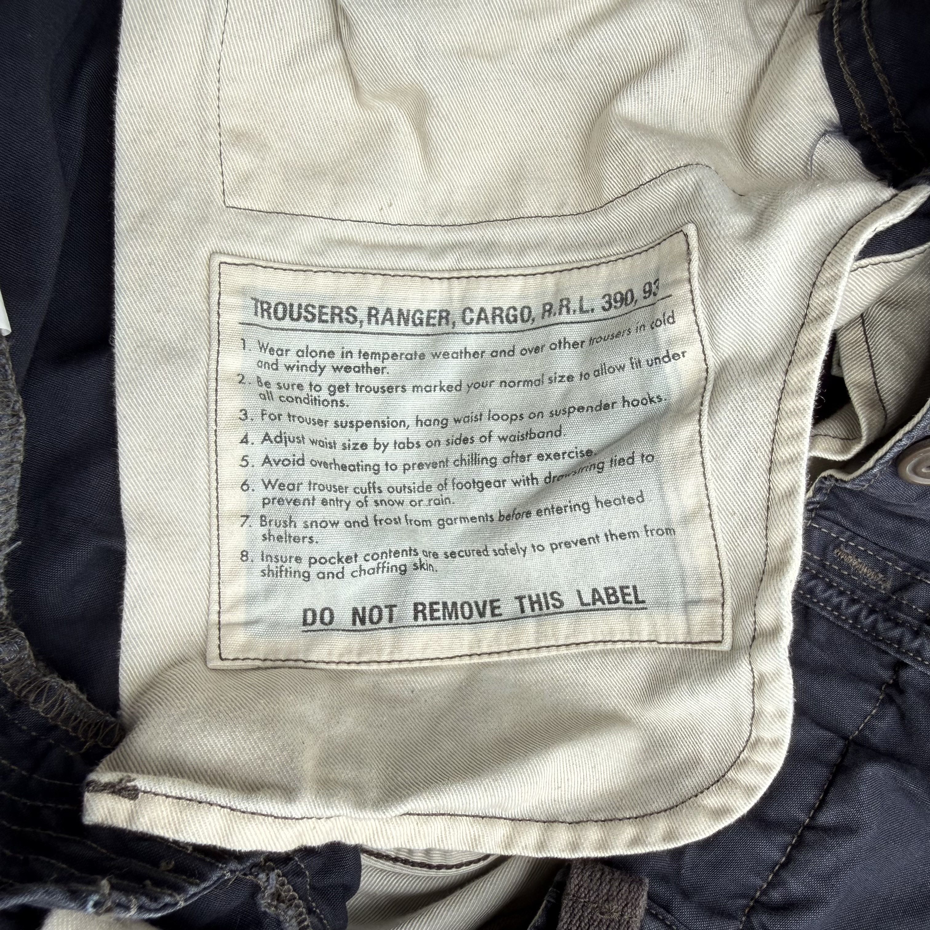 RRL Ralph Lauren RRL Ranger Poplin Cargo Trouser Size US 30 / EU 46 - 11 Thumbnail