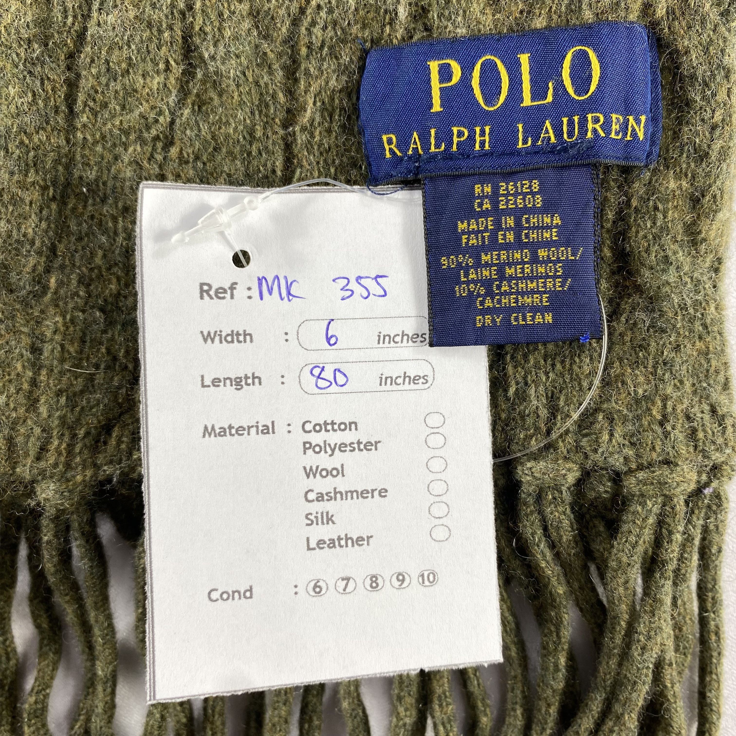 Polo Ralph Lauren Polo Ralph Lauren Scarf Neck Wrap Muffler Size ONE SIZE - 6 Thumbnail
