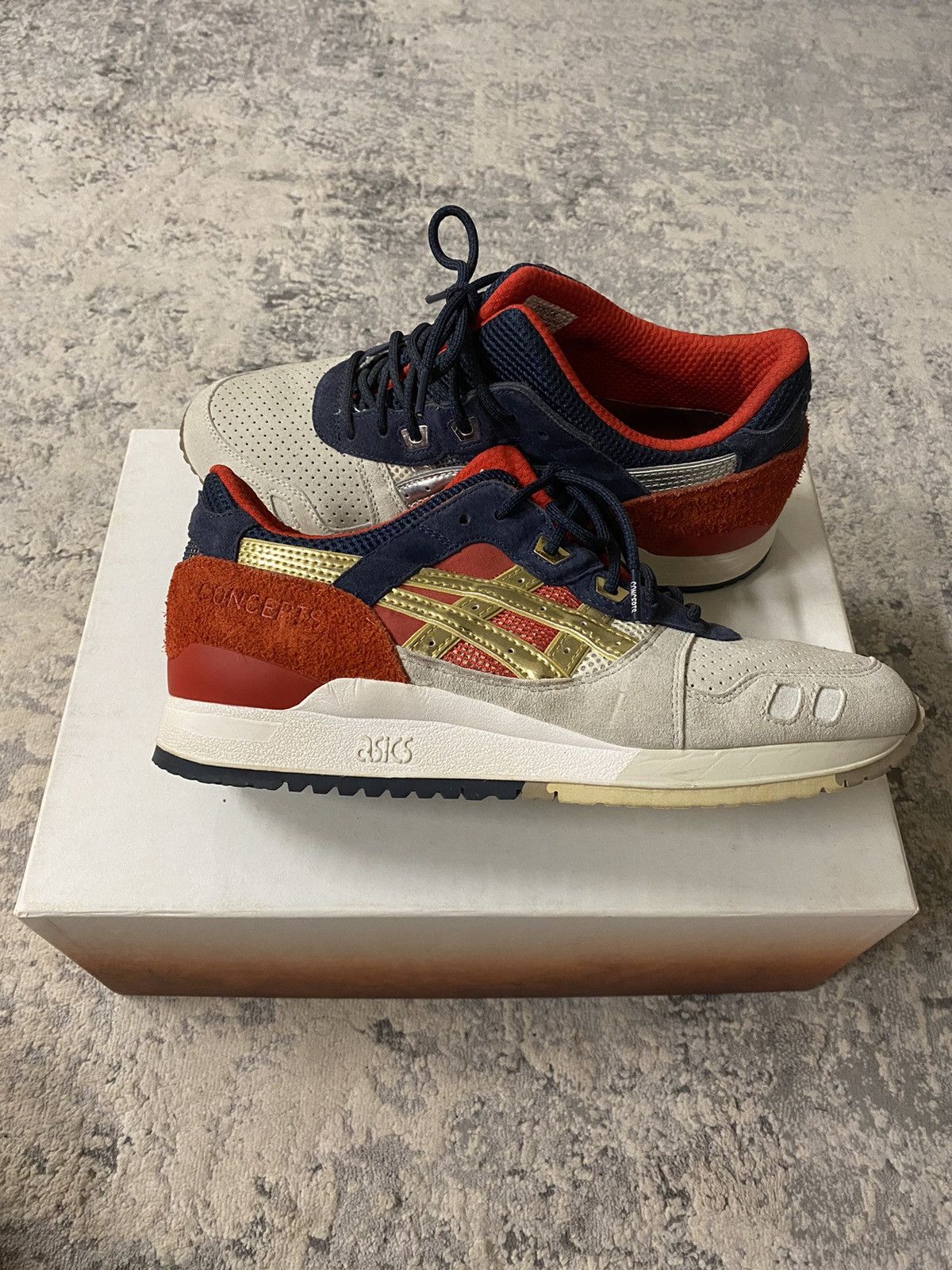 Asics × CNCPTS Asics x Concepts "Boston Tea Party" Gel Lyte 3 Size US 10 / EU 43 - 3 Thumbnail