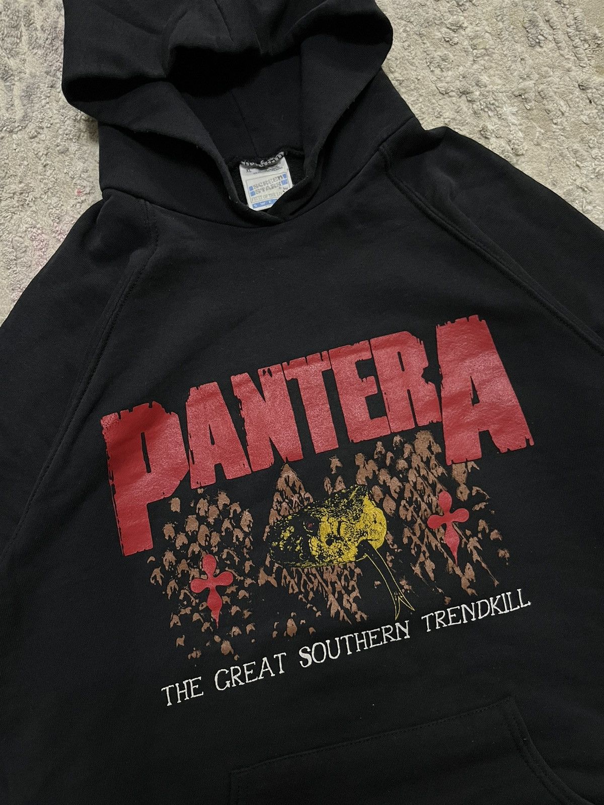 Band Tees Rare Vintage 90s Pantera The Great Southern Trendkill Hoodie Size US XL / EU 56 / 4 - 2 Thumbnail