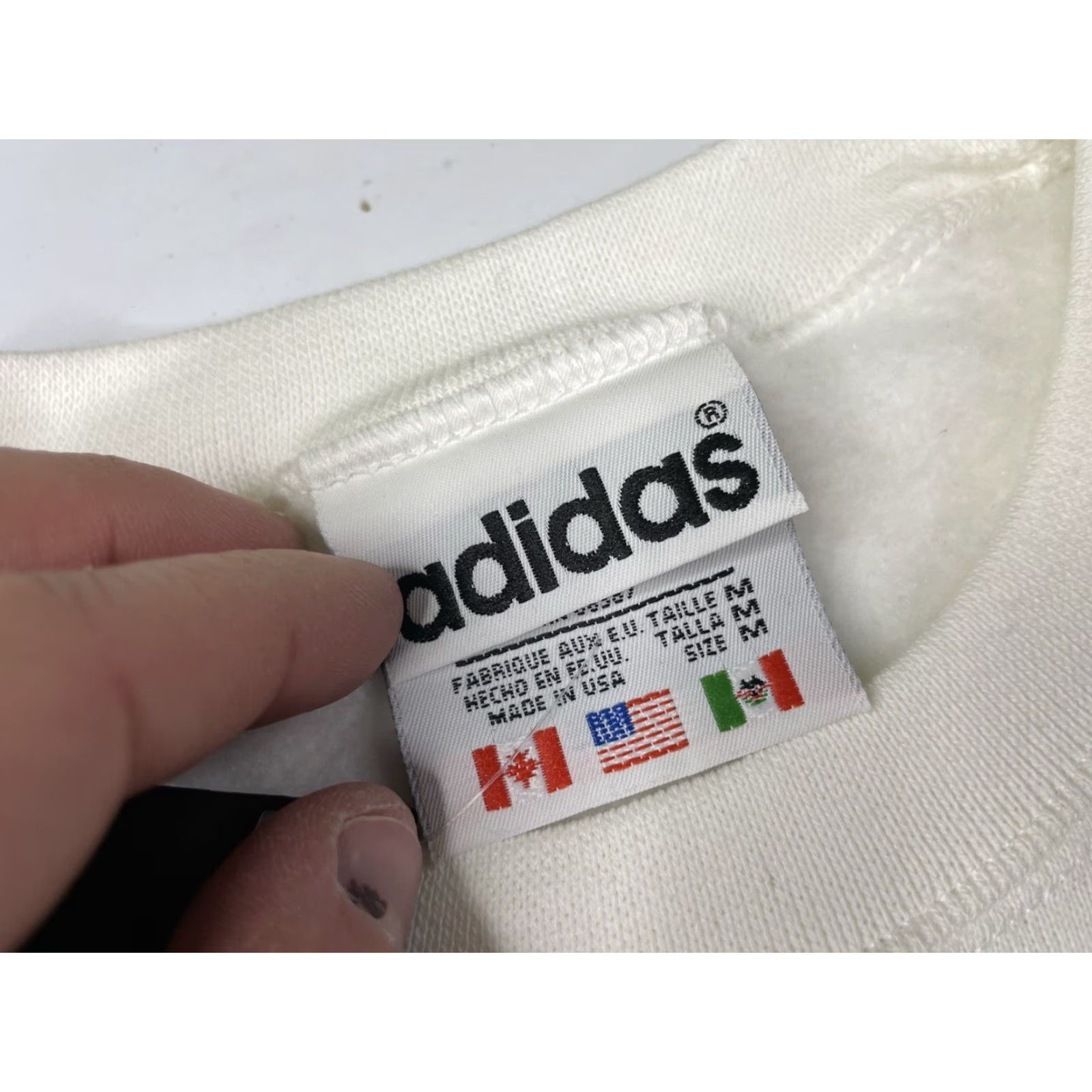Adidas VINTAGE ADIDAS Sweatshirt Crewneck Mens M White Trefoil Special Olympics New Jersey USA NWT Modern Geometric Hip Hop Size US M / EU 48-50 / 2 - 5 Thumbnail