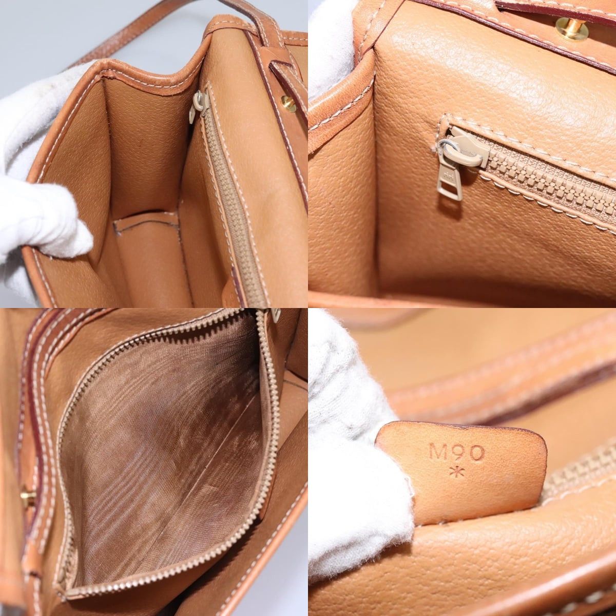 Celine CELINE Macadam Canvas Shoulder Bag Pvc Leather Brown Gold Size ONE SIZE - 11 Thumbnail