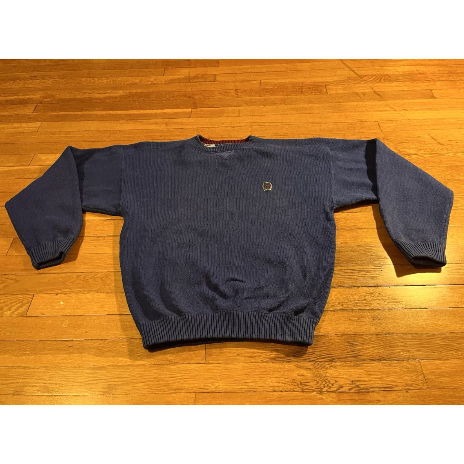 Tommy Hilfiger VINTAGE Tommy Hilfiger Sweater Men’s L Pullover Knit Size US L / EU 52-54 / 3 - 2 Thumbnail
