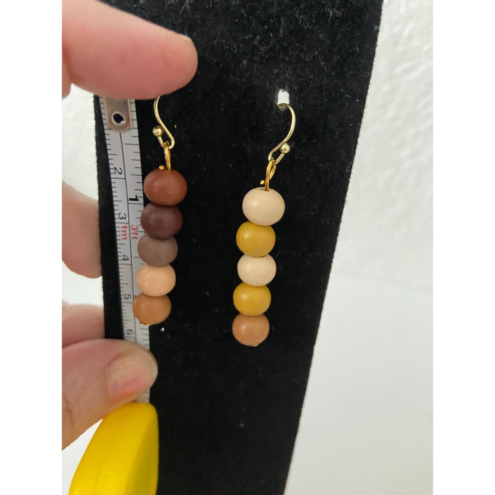 Handmade Colorful, brown earrings Size ONE SIZE - 3 Thumbnail