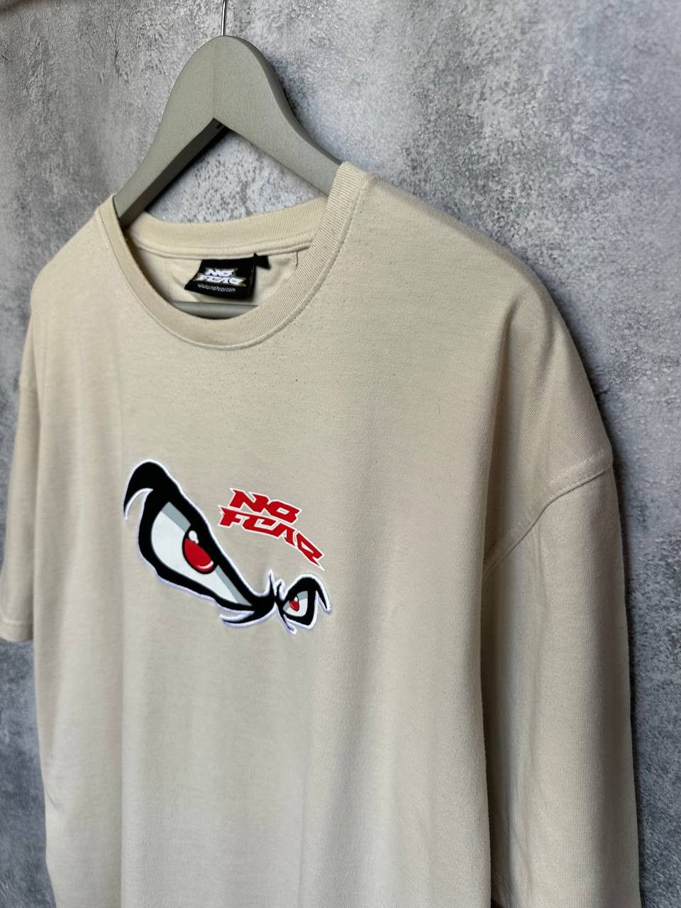 No Fear No Fear Vintage Y2K Big Eyes T-Shirt Beige Crew Tee Size US XL / EU 56 / 4 - 6 Thumbnail