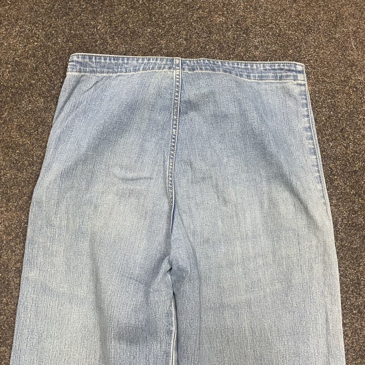 Vintage Vintage Y2K Baggy Wide Leg Flared Jeans Skate Thrashed 30 Size US 30 / EU 46 - 3 Thumbnail